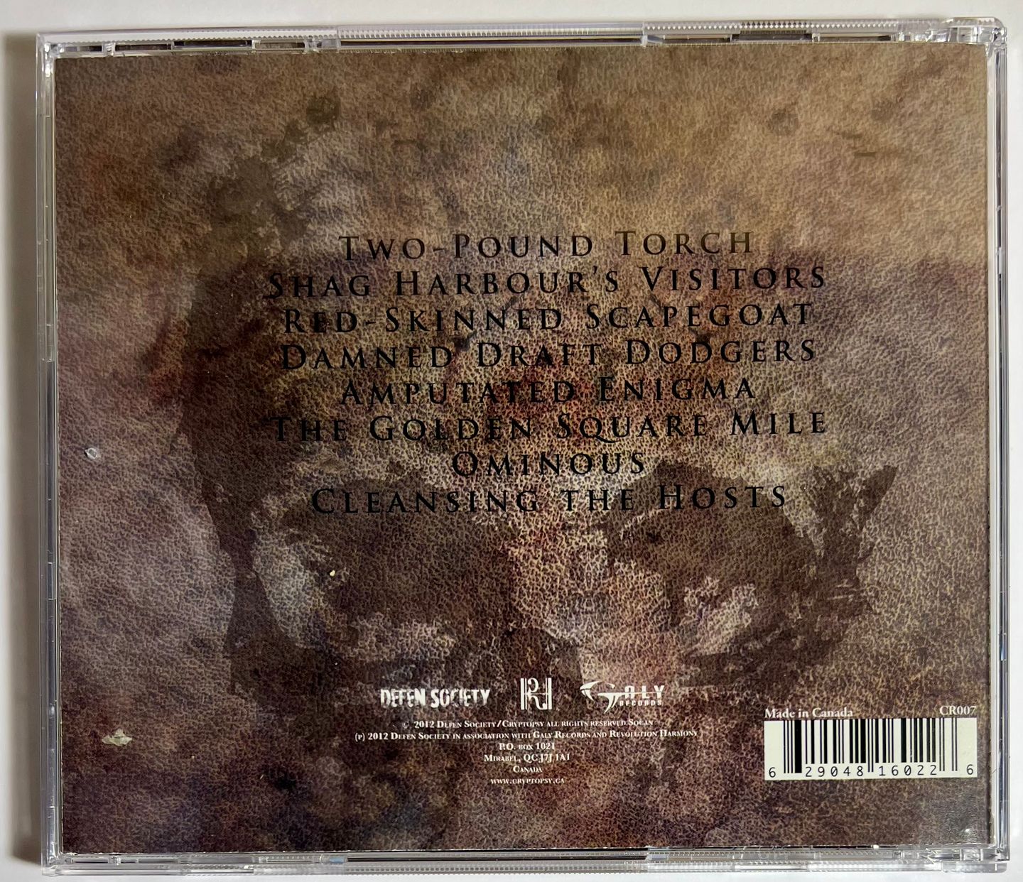 Cryptopsy - Cryptopsy | Defen Society (CR007) - 2