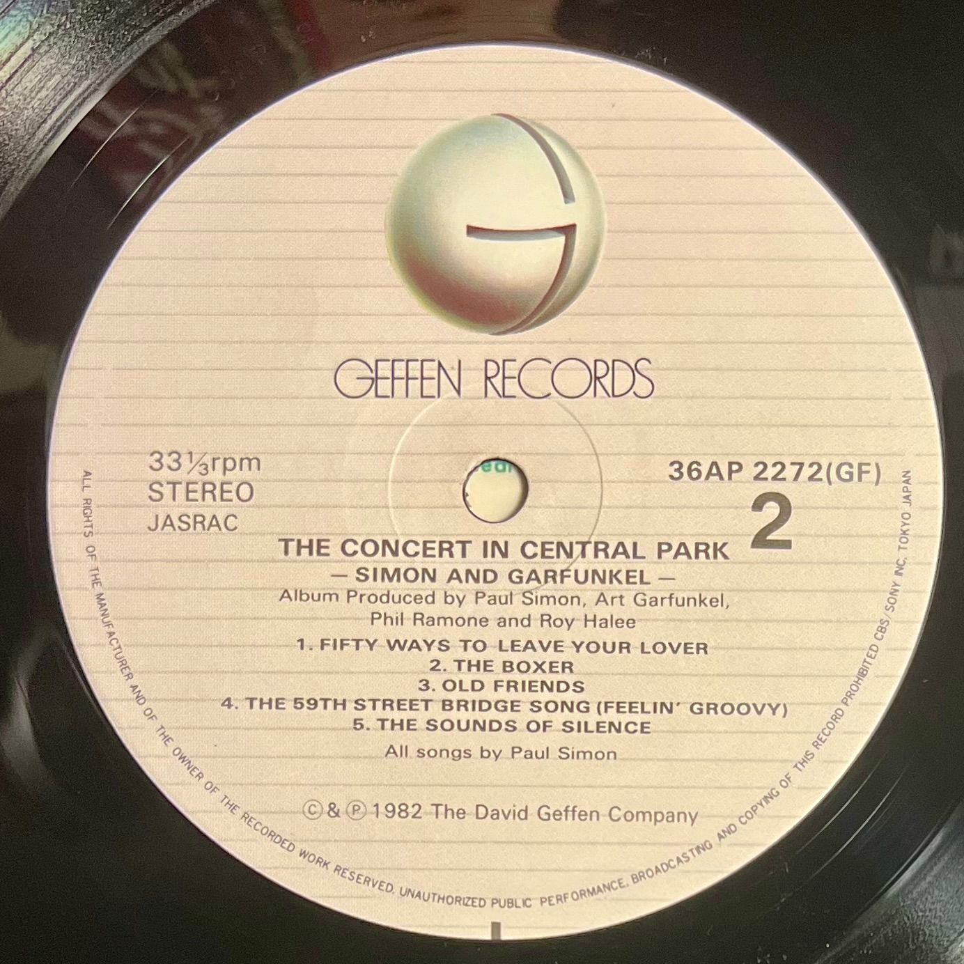 Simon & Garfunkel - The Concert In Central Park [2x LP - 1st Japan Press - 1982] | Geffen Records (36AP 2271~2) - 8