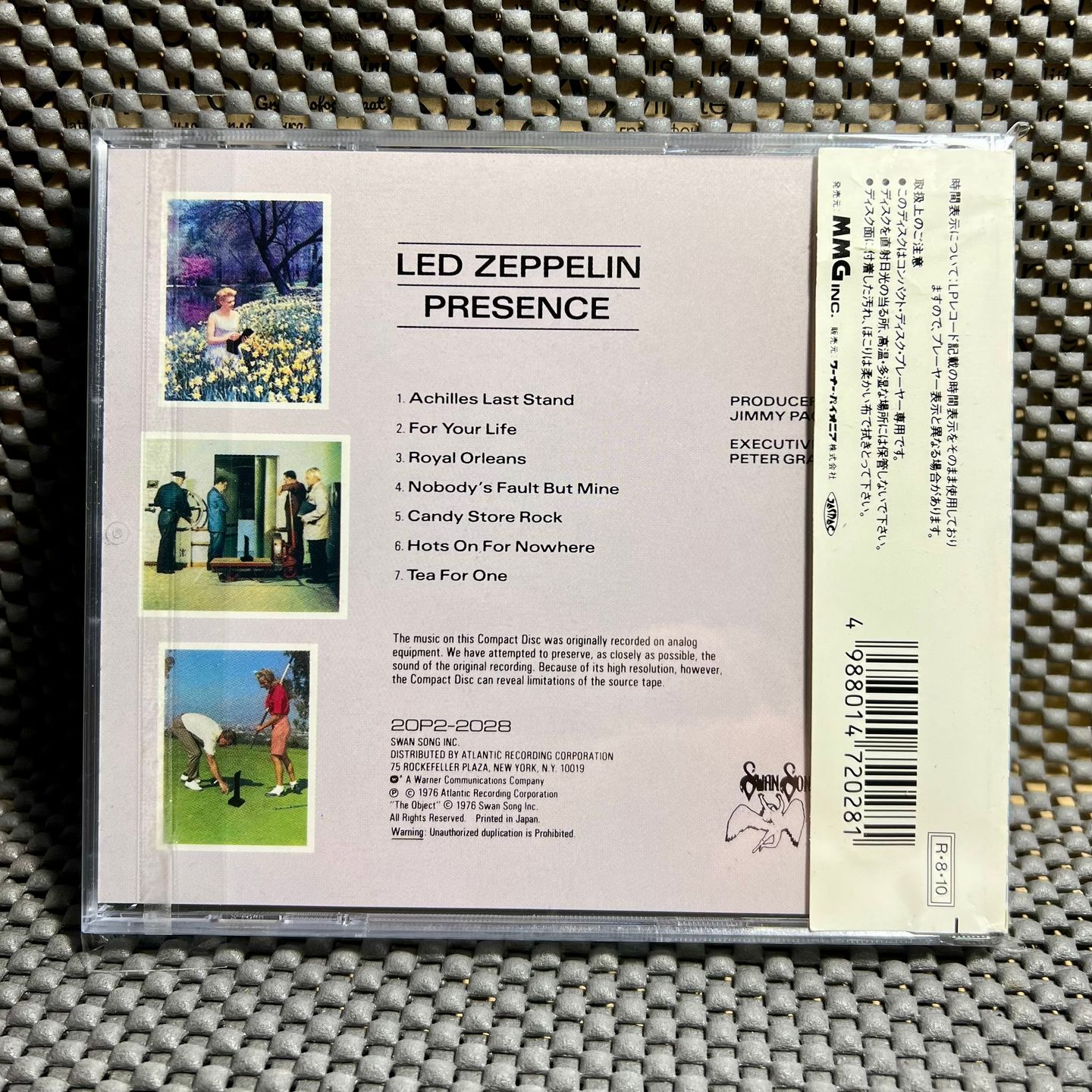 Led Zeppelin - Presence [CD - Japan Ed. - 1988 - 20P2-2028 - Mint/NM With Obi & Insert] Heavy Rock | Swan Song (20P2-2028) - 2