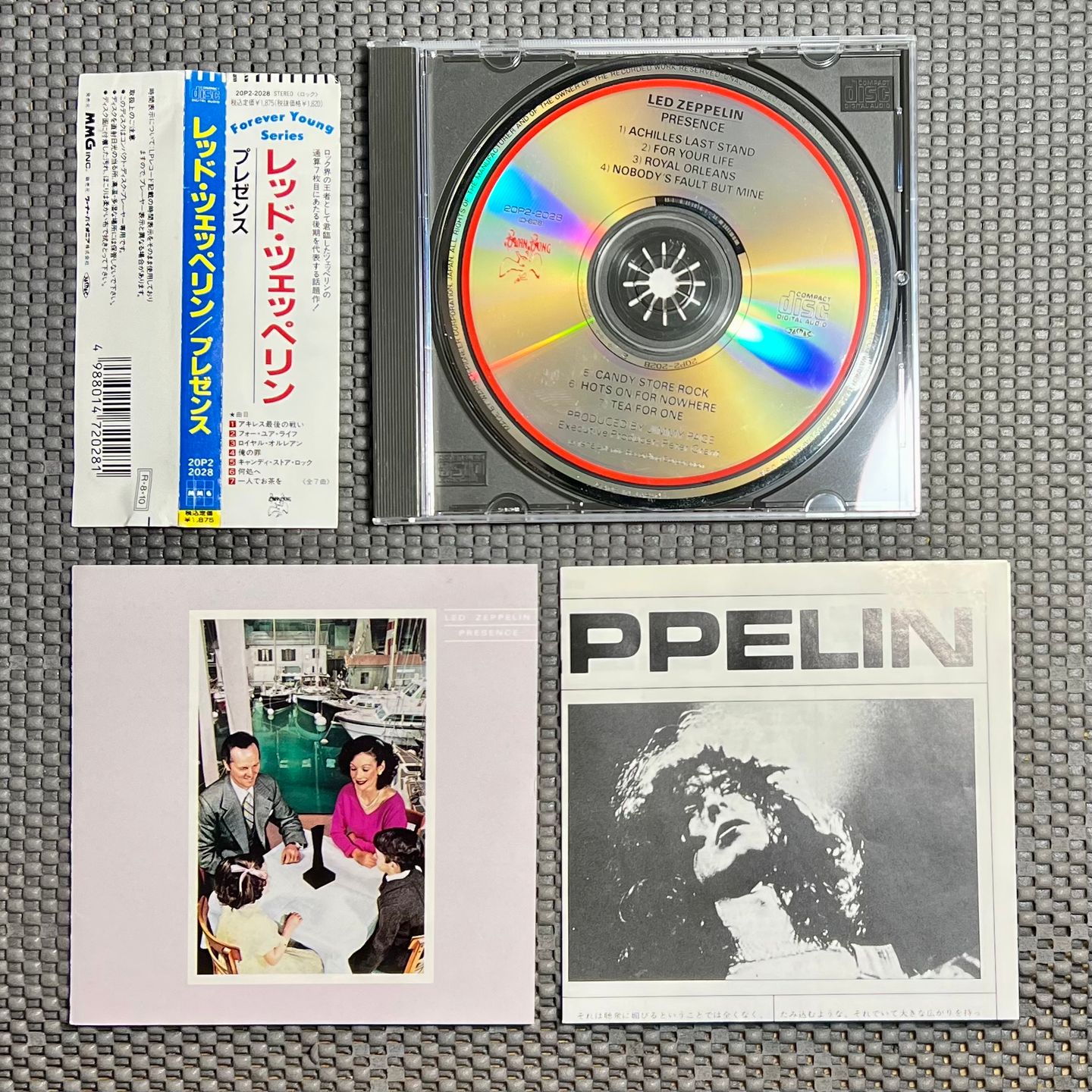 Led Zeppelin - Presence [CD - Japan Ed. - 1988 - 20P2-2028 - Mint/NM With Obi & Insert] Heavy Rock | Swan Song (20P2-2028) - 3