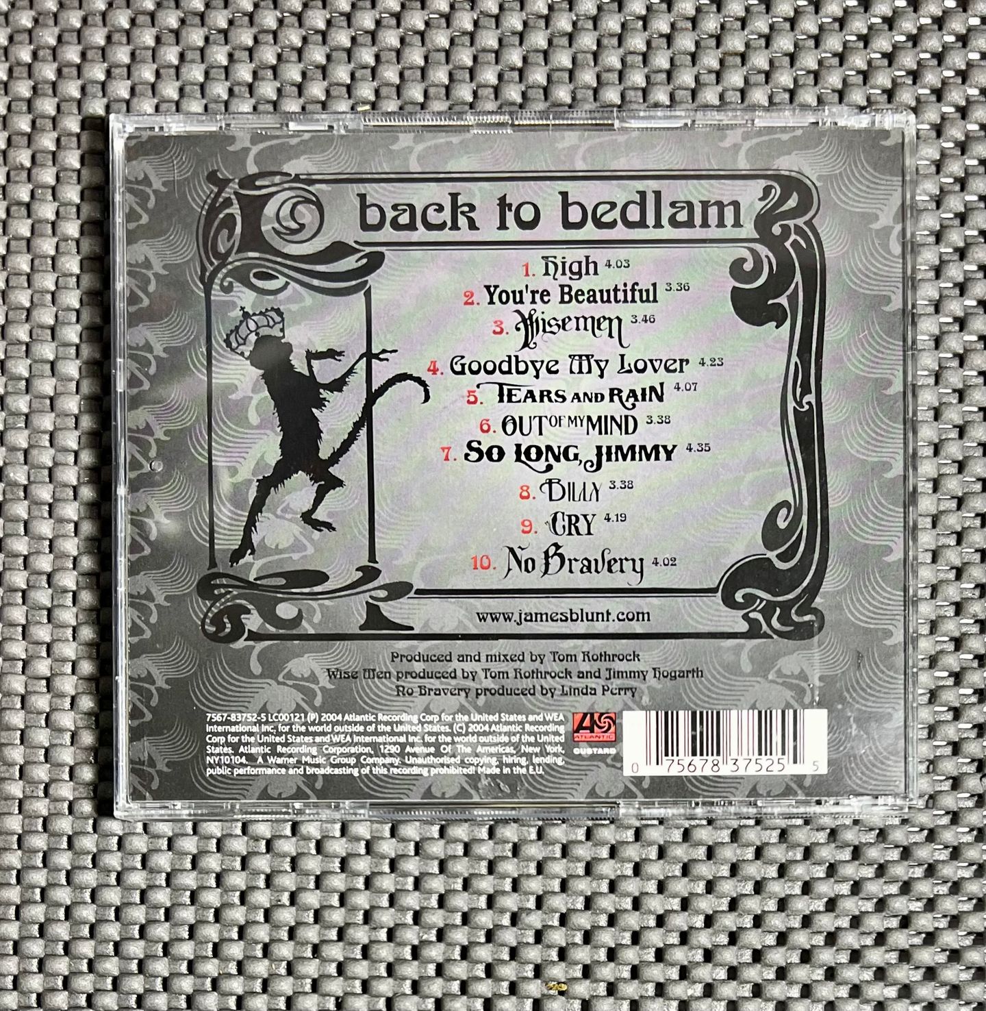 James Blunt - Back To Bedlam | Atlantic (7567-83752-5) - 2