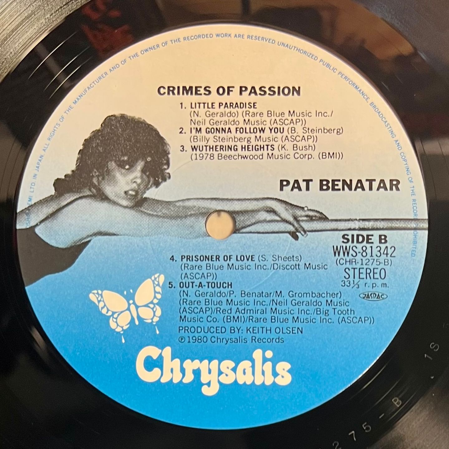 Pat Benatar - Crimes Of Passion [LP - 1st Japan Press - 1980 - Mint/Mint] | Chrysalis (WWS-81342) - 4
