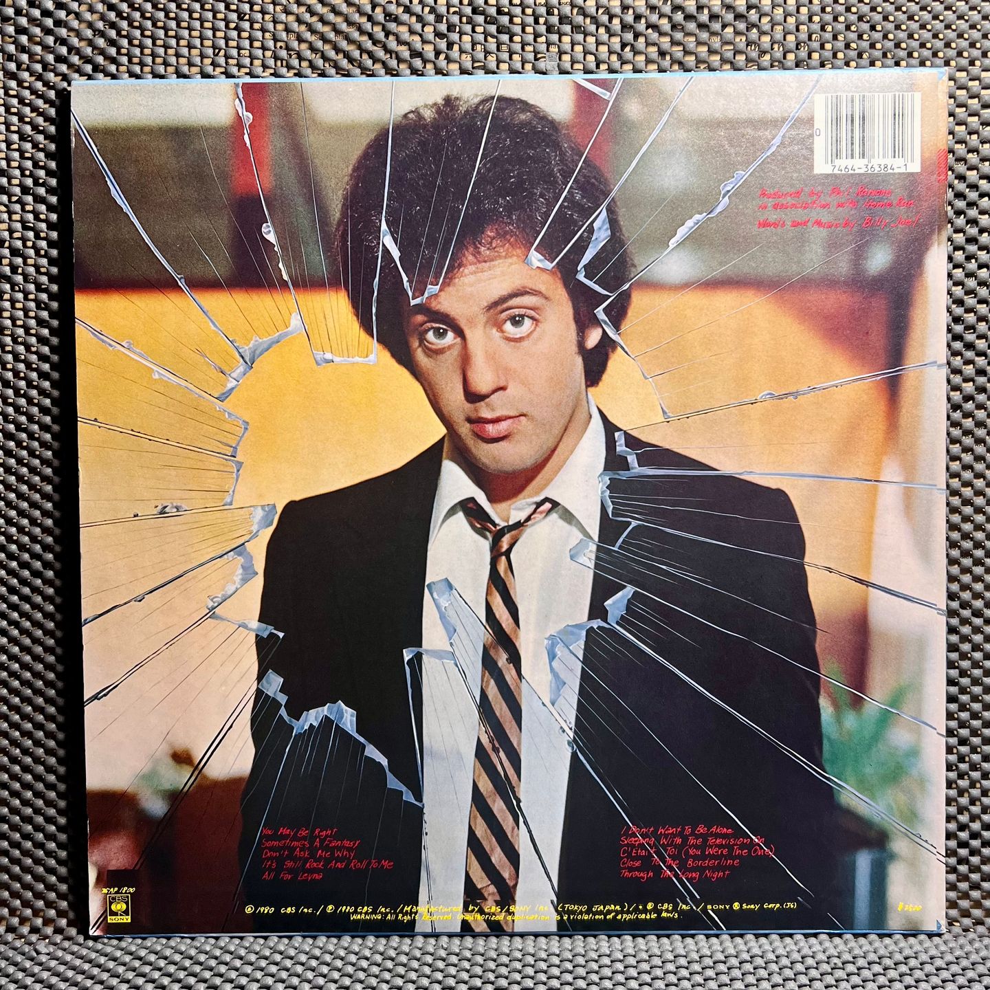 Billy Joel - Glass Houses [Vinyl LP - 1st Japan Press - 1980 - 25AP 1800 - Nm / Nm] | CBS/Sony (25AP 1800) - 3