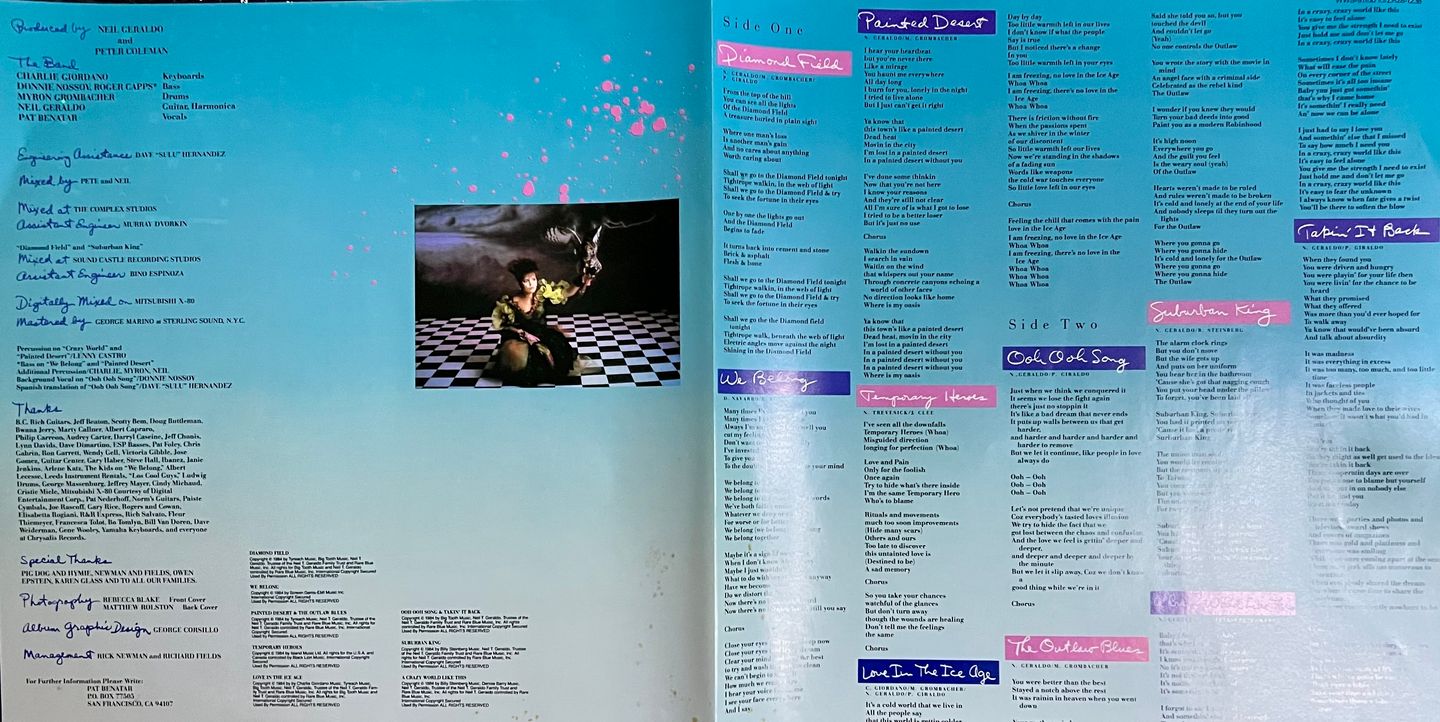 Pat Benatar - Tropico [Vinyl LP - 1st Japan Press - 1984 - WWS-91100 - Mint] Pop Rock | Chrysalis (WWS-91100) - 6