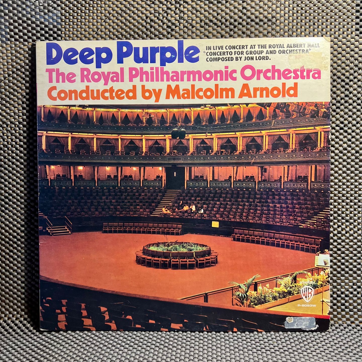 Deep Purple & Royal Philharmonic Orchestra Conducted By Malcolm Arnold - Concerto For Group And Orchestra [Vinyl LP - Japan Press - 1971 - EX to NM / VG+ to EX] Heavy Rock | Warner Bros. Records (P-8093W)