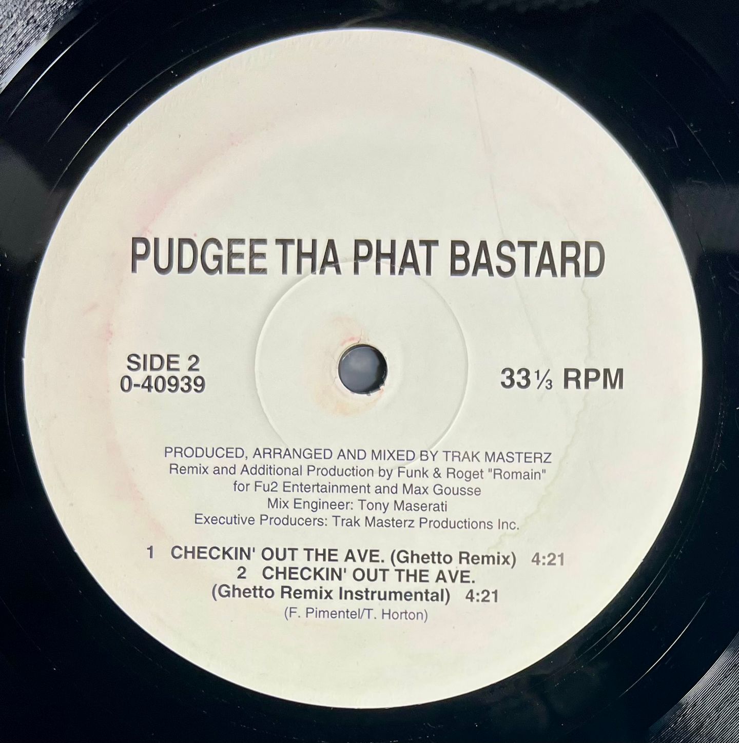 Pudgee Tha Phat Bastard - Checkin' Out The Ave. | Giant Records (0-40939) - 3