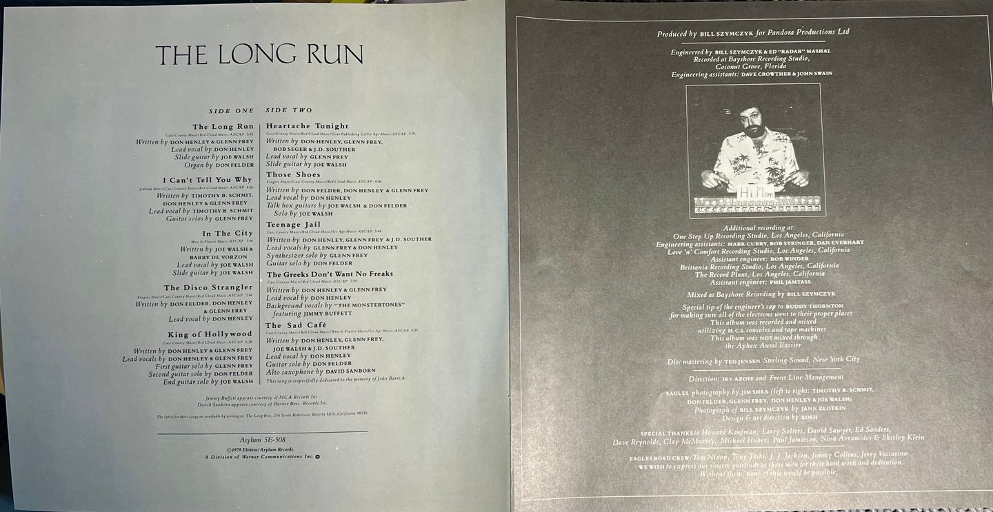 Eagles - The Long Run [LP OG JP 1979] | Asylum Records (P-10600Y) - 7