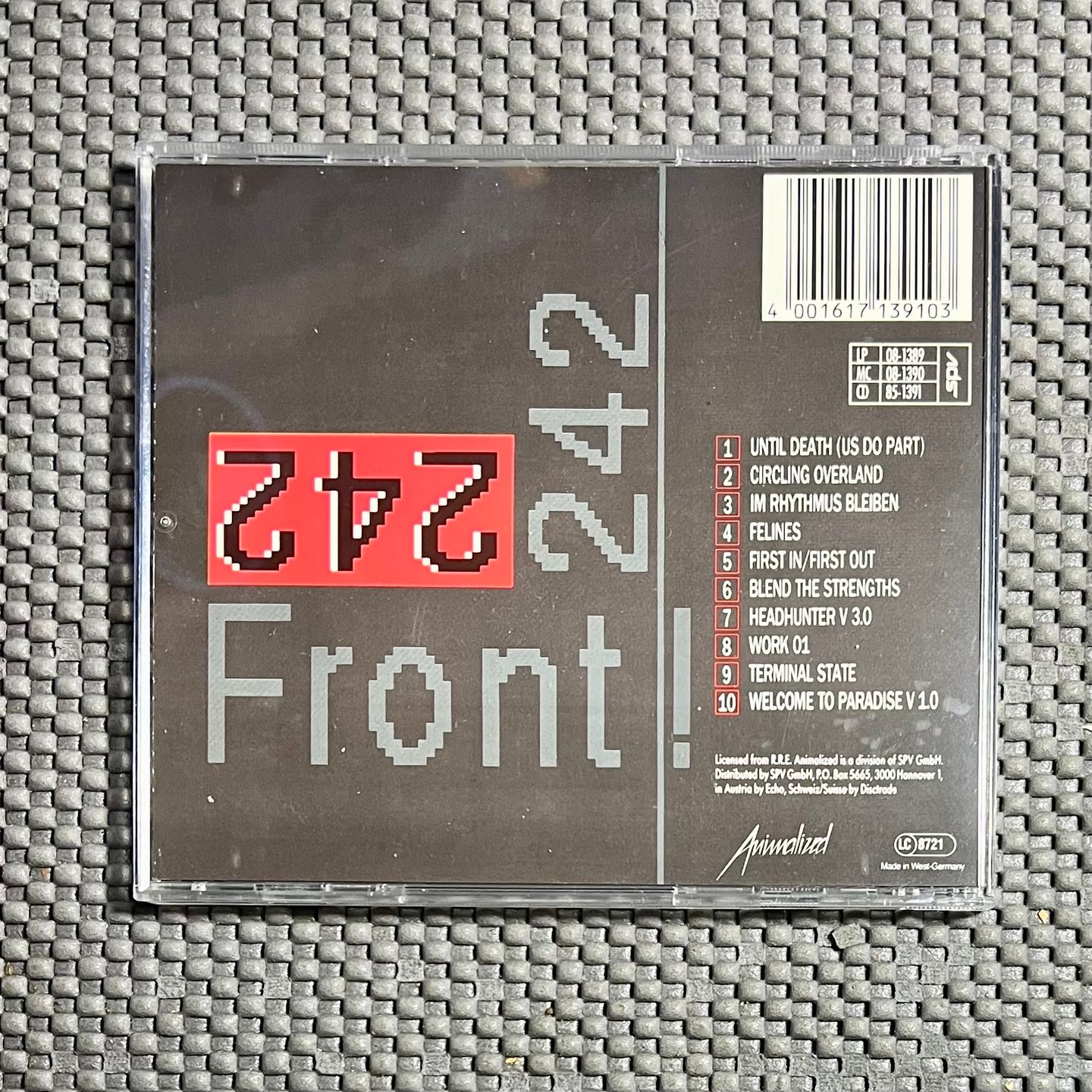 Front 242 - Front By Front [CD - 1st German Ed. 1988 - Animalized SPV 85-1391 - NM/NM] Industrial | Animalized (SPV 85-1391) - 2