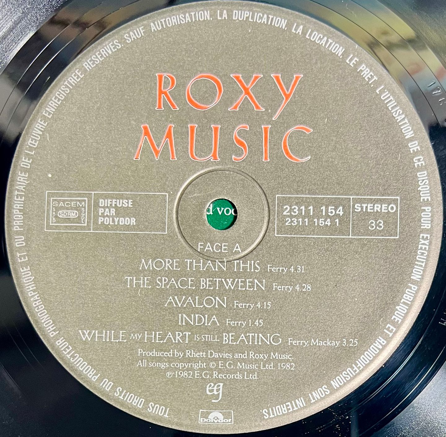 Roxy Music - Avalon | EG (530 501) - 4