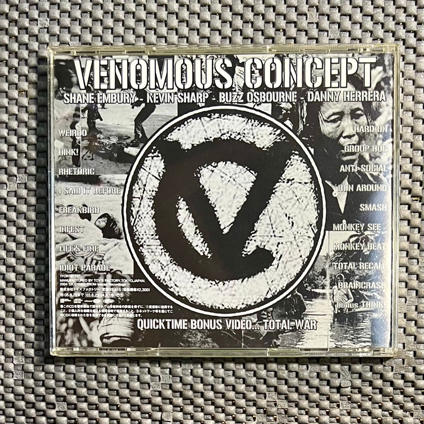 Venomous Concept - Retroactive Abortion [CD - 1st Japan Ed. - 2004 - Toy's Factory TFCK-87357 - Mint - No Obi, with Insert] Punk Hardcore | Toy's Factory (TFCK-87357) - 3