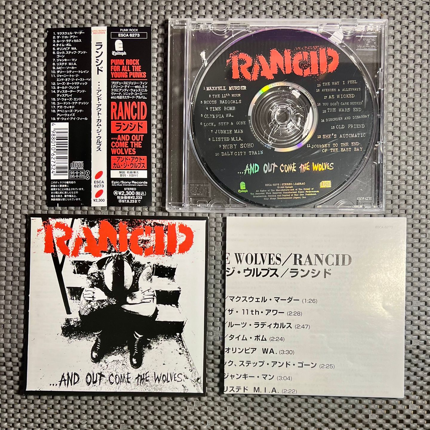 Rancid - ...And Out Come The Wolves [CD - 1st Japan Press - 1995 - Mint/Mint] | Epitaph (ESCA 6273) - 3