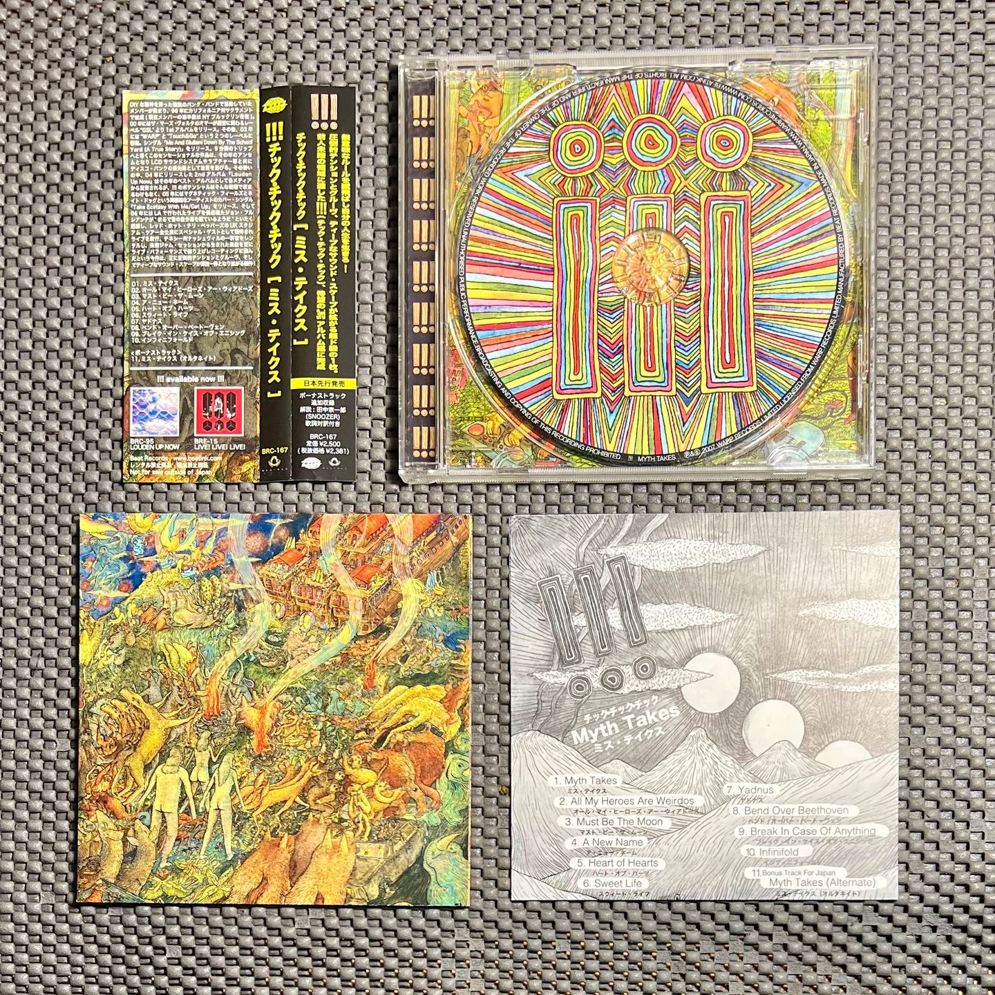 !!! - Myth Takes [CD - 1st Japan Ed. - 2007 - BRC-167 - NM/NM] Indie Rock | Warp Records (BRC-167) - 3