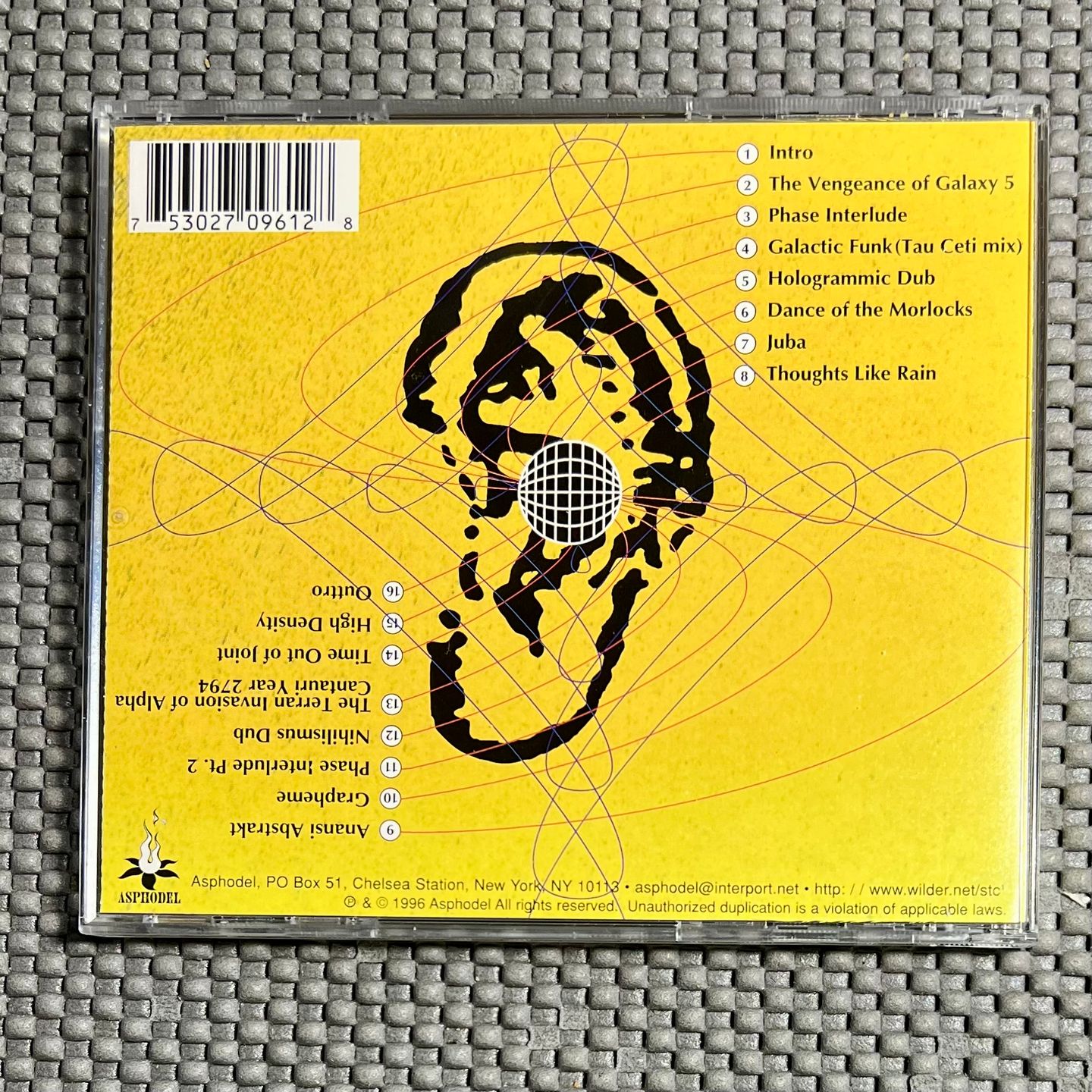 DJ Spooky - Songs Of A Dead Dreamer [CD - 1st US Ed. 1996 - Asphodel 0961 - NM/NM] Trip Hop | Asphodel (Asphodel 0961) - 2