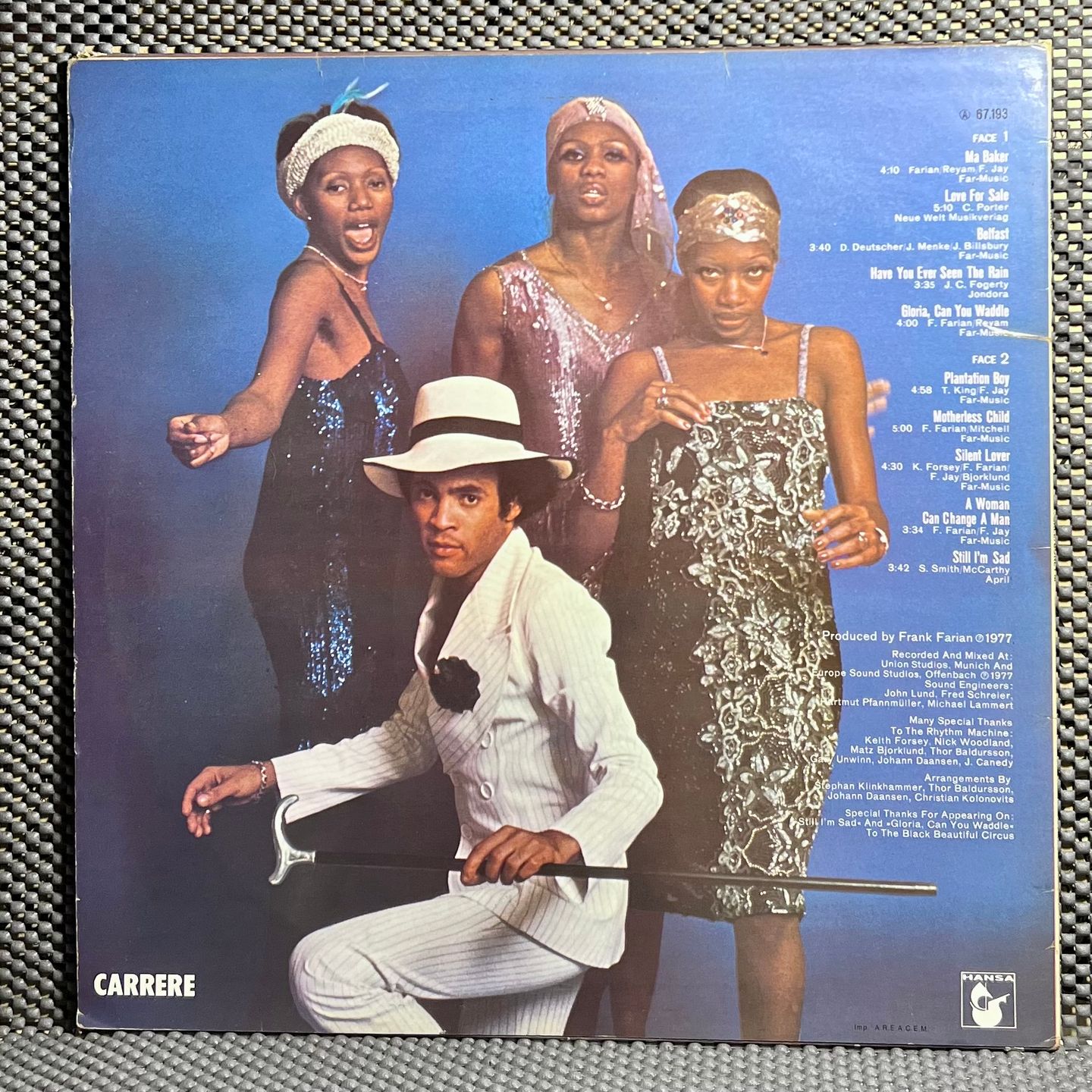 Boney M. - Love For Sale [Vinyl LP - OG FR - 1977 - VG:VG+] | Carrere (67.193) - 3