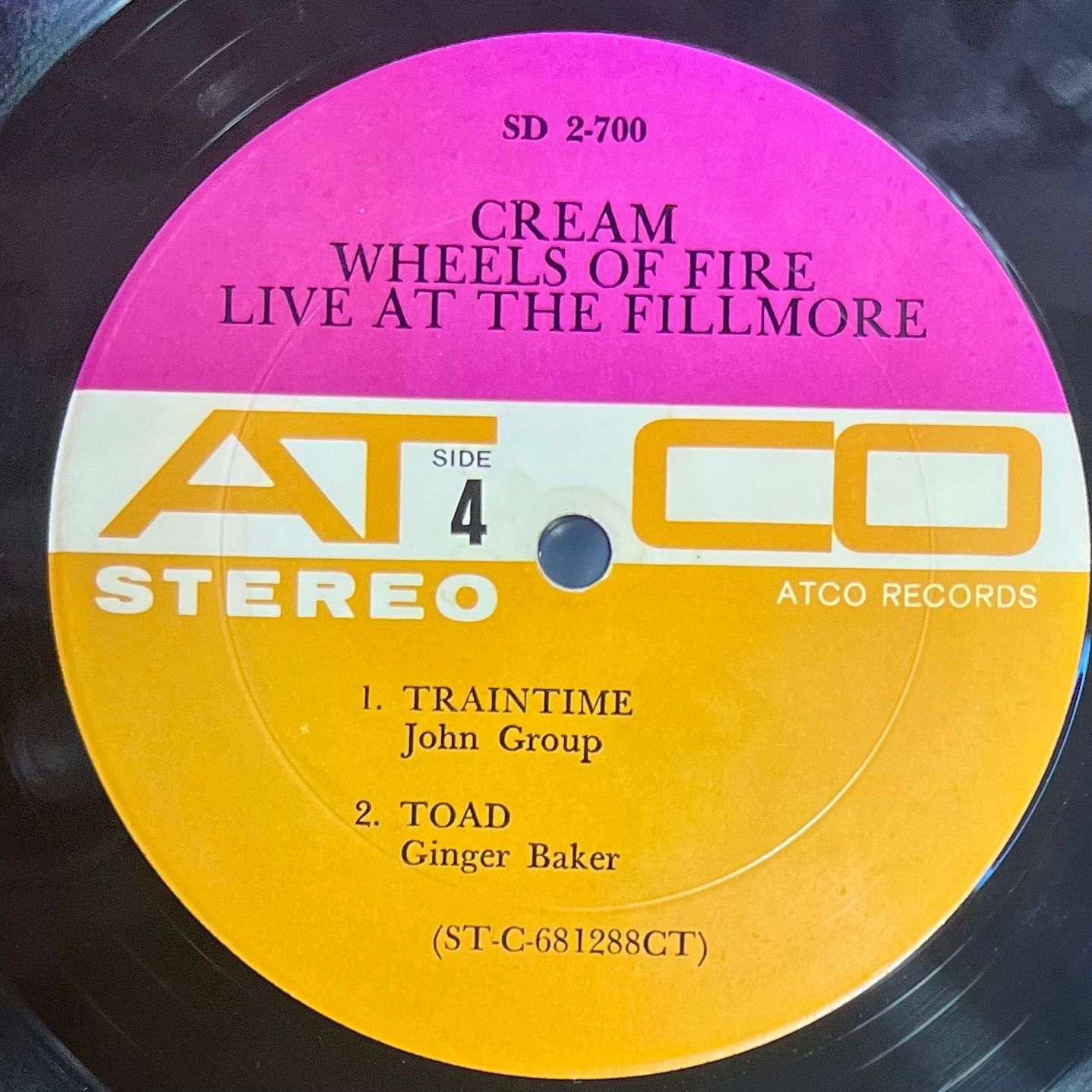 Cream - Wheels Of Fire [2x Vinyl LP - 1st US Press - Pitman Pressing - 1968 - Atco SD 2-700 - VG+ to EX/VG+] Blues Rock | ATCO Records (SD 2-700) - 8