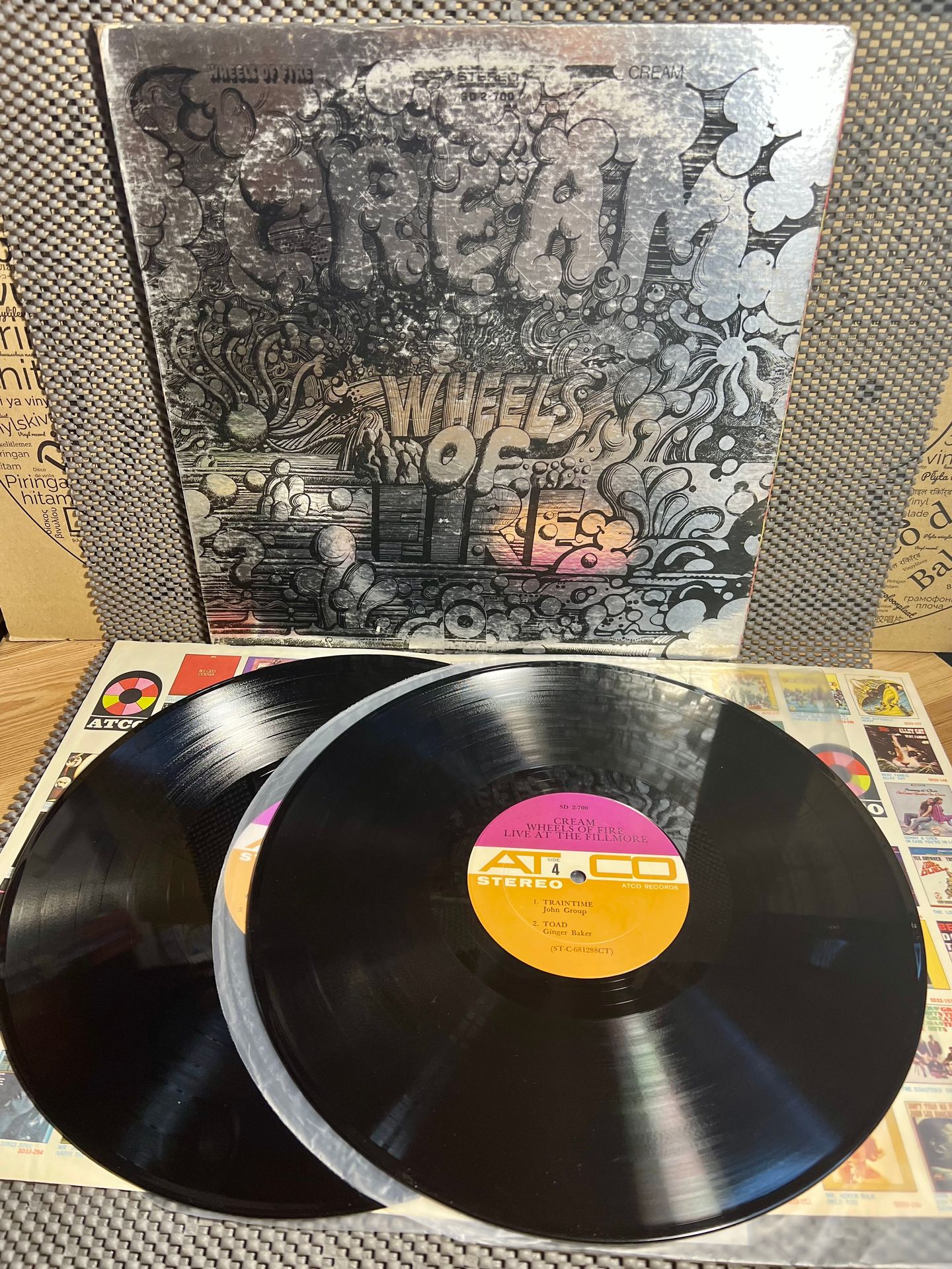 Cream - Wheels Of Fire [2x Vinyl LP - 1st US Press - Pitman Pressing - 1968 - Atco SD 2-700 - VG+ to EX/VG+] Blues Rock | ATCO Records (SD 2-700) - 2