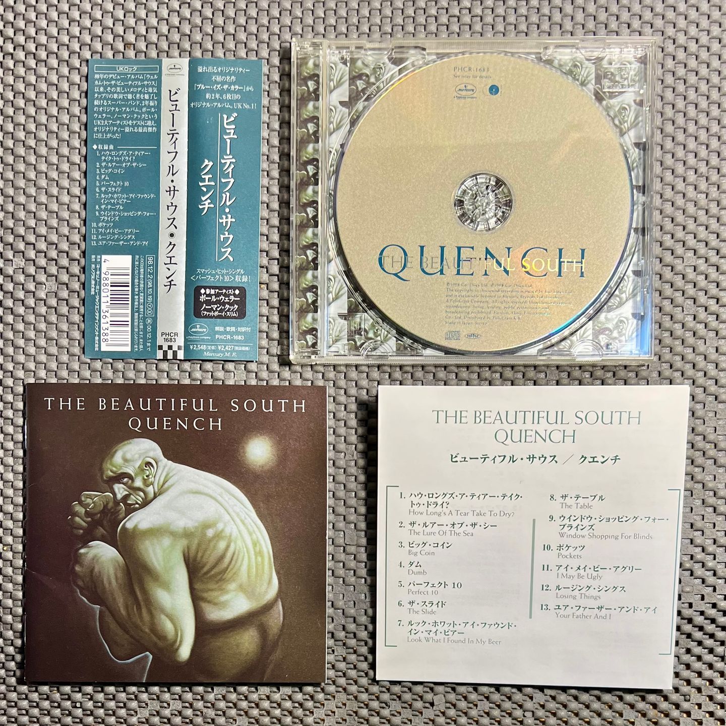 The Beautiful South - Quench [CD - 1st Japan Ed. 1998 - Mercury PHCR-1683 - Mint with Obi & Insert] Pop Rock | Mercury (PHCR-1683) - 3
