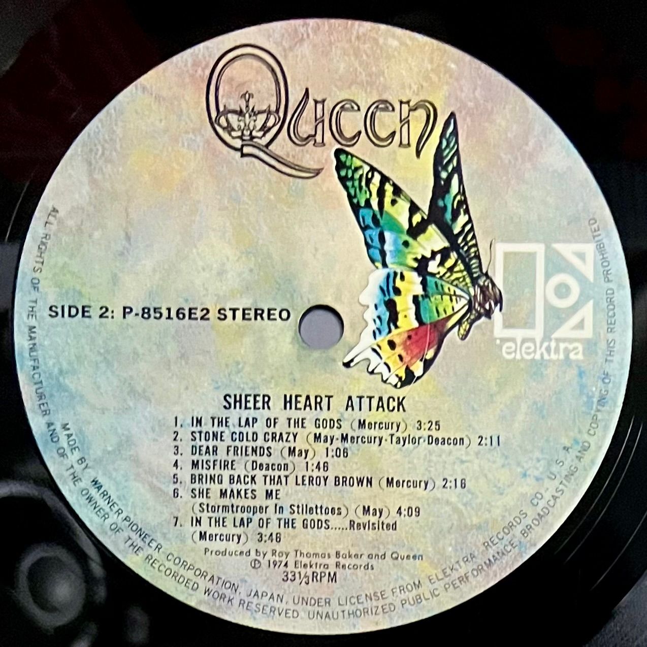 Queen - Sheer Heart Attack [Vinyl LP - 1st Japan Press - 1974 - P-8516E - NM/NM] Rock | Elektra (P-8516E) - 5