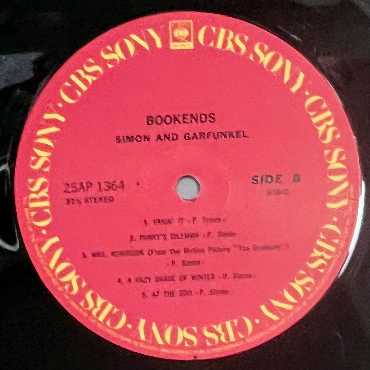 Simon & Garfunkel - Bookends [Vinyl LP - Japan Press - 1978 - NM/NM] Folk Rock | CBS/Sony (25AP 1364) - 4