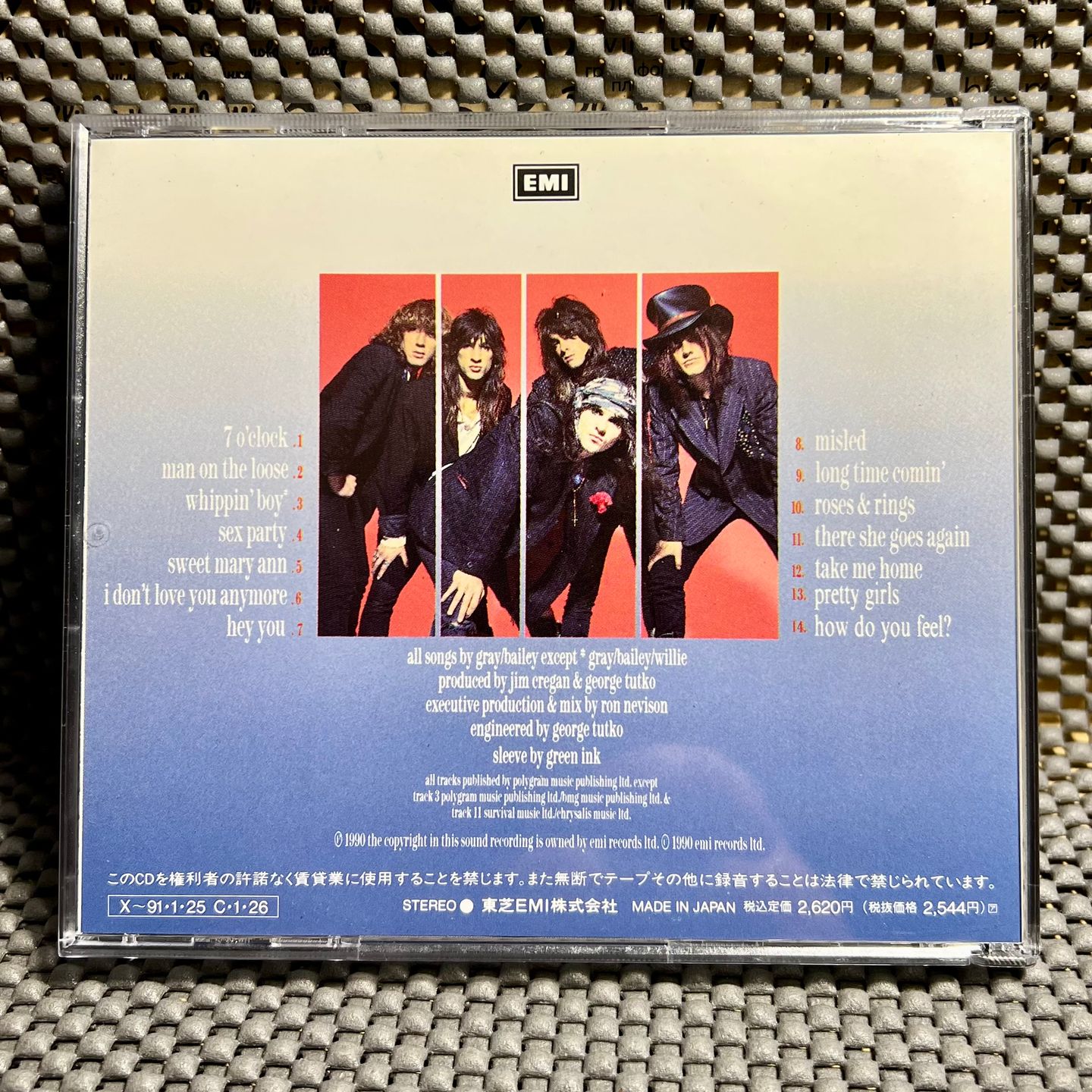The Quireboys - A Bit Of What You Fancy [CD - 1st Japan Ed. - 1990 - TOCP-6088 - VG+/NM] Hard Rock | EMI (TOCP-6088) - 2