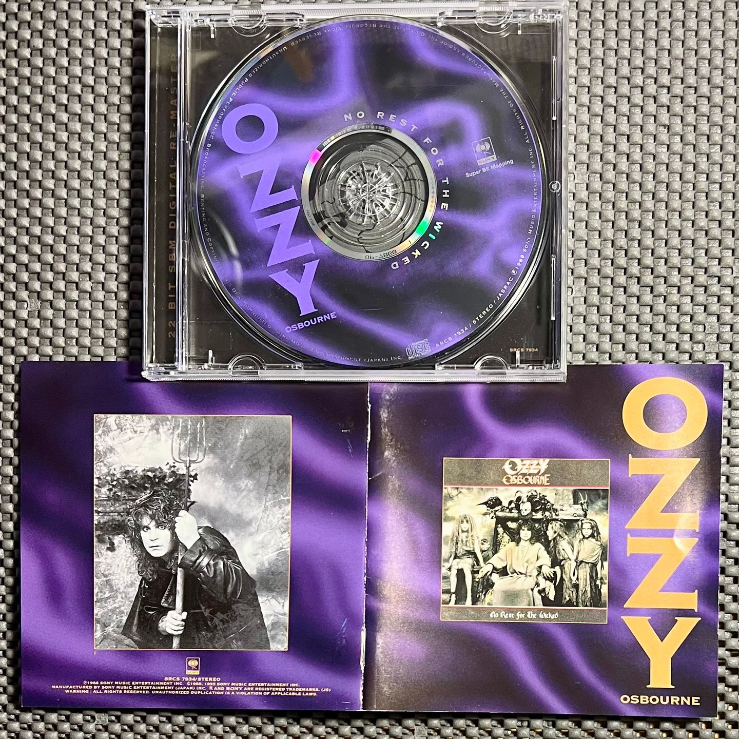 Ozzy Osbourne - No Rest For The Wicked [CD - Japan Press - Remastered - 1996 - VG+/NM] | Sony (SRCS 7934) - 3