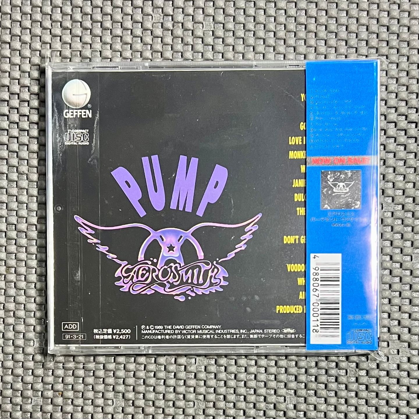 Aerosmith - Pump [CD - Japan Ed. 1991 - NM/EX - MVCG-11] Hard Rock | Geffen Records (MVCG-11) - 2