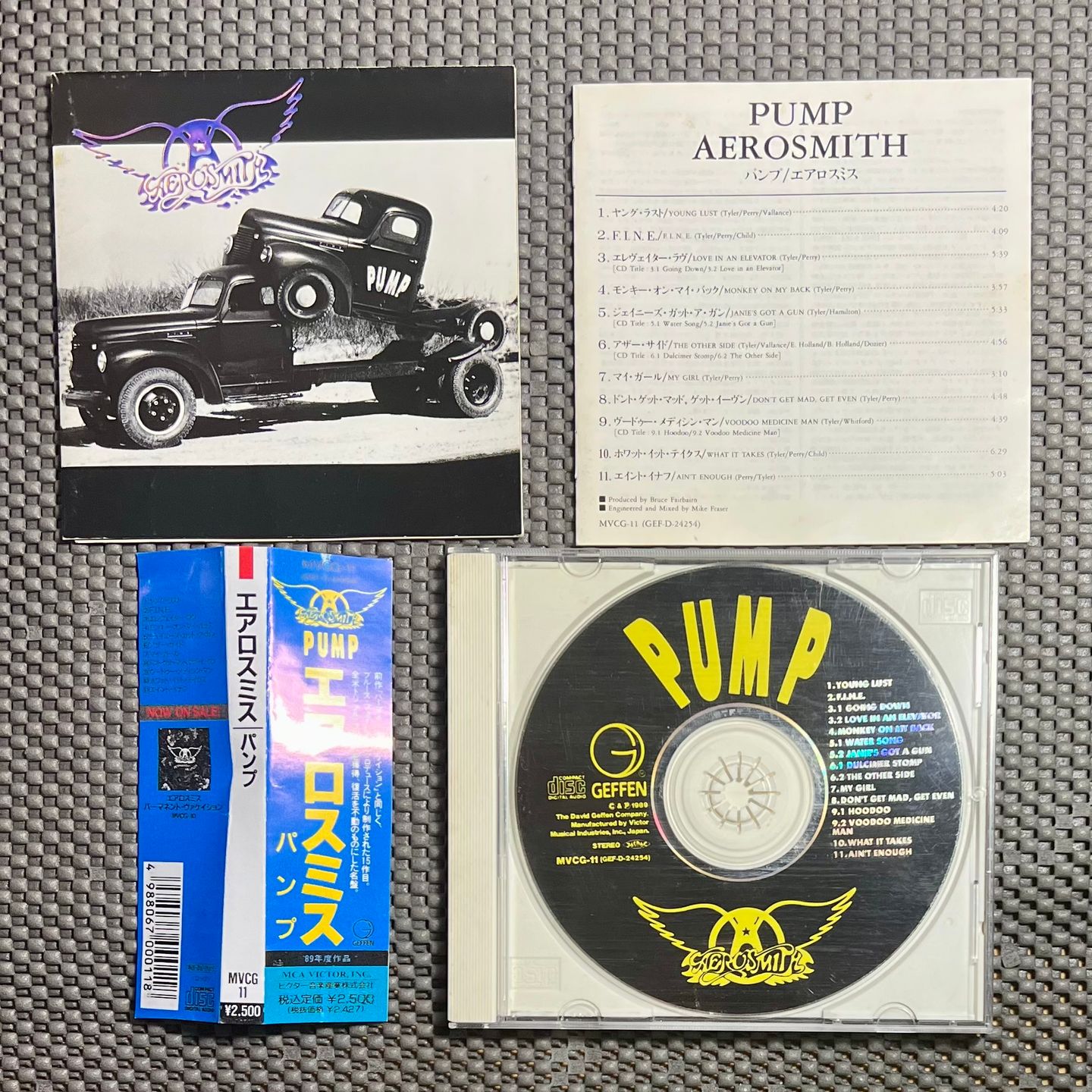Aerosmith - Pump [CD - Japan Ed. 1991 - NM/EX - MVCG-11] Hard Rock | Geffen Records (MVCG-11) - 3