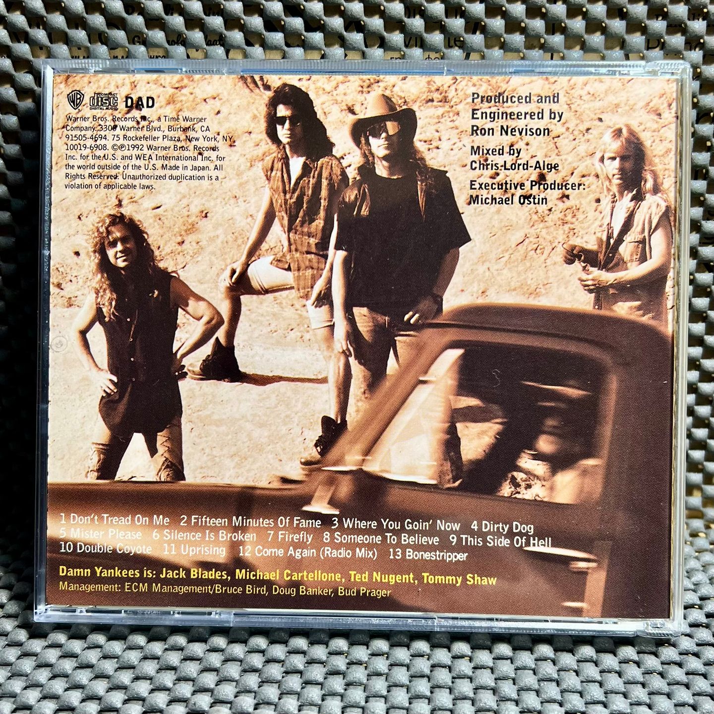 Damn Yankees - Don't Tread [CD - 1st Japan Ed. - 1992 - WPZP-4958 - EX/EX] Hard Rock | Warner Bros. Records (WPZP-4958) - 2