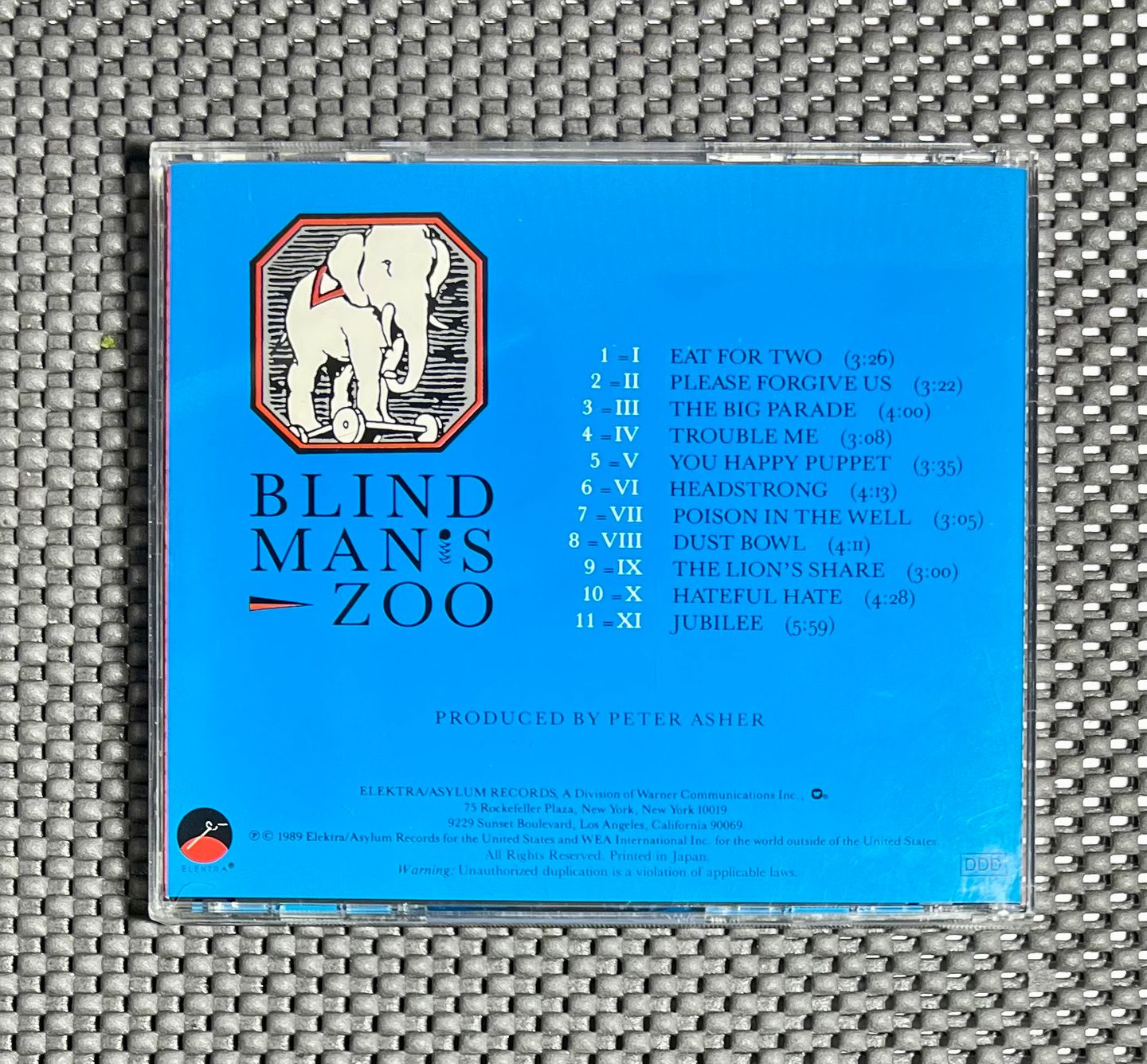 10,000 Maniacs - Blind Man's Zoo | Elektra (22P2-2792) - 2