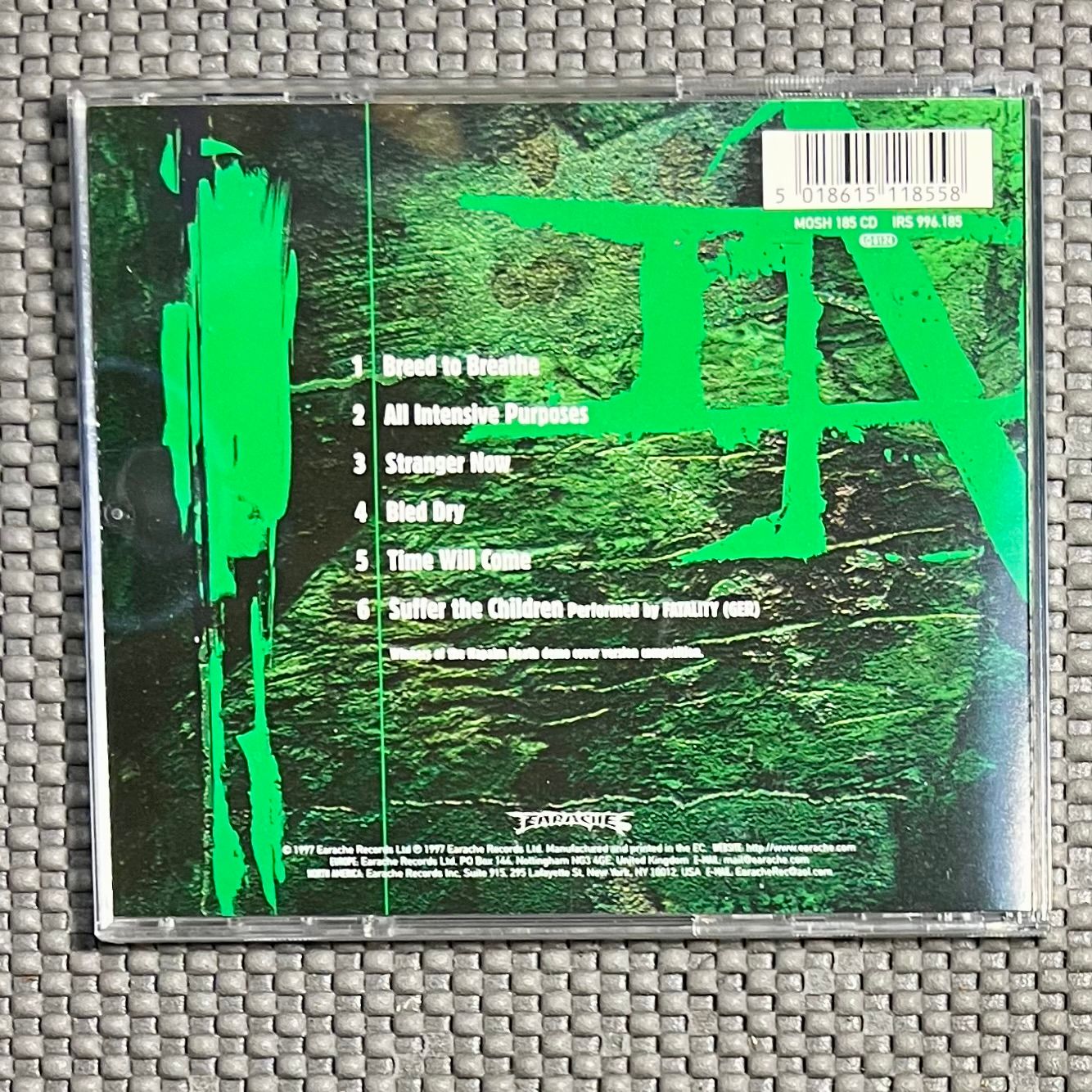 Napalm Death - Breed To Breathe [CD - 1st EU Ed. - 1997 - MOSH 185 CD - Mint] Grindcore | Earache (MOSH 185 CD) - 2