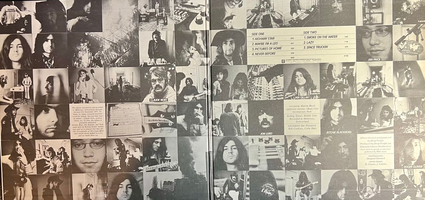 Deep Purple - Machine Head [Vinyl LP - 1st Japan Press - 1972 - Warner Bros. P-8224W - VG+/EX, no Obi, with Insert] Heavy Rock | Warner Bros. Records (P-8224W) - 3