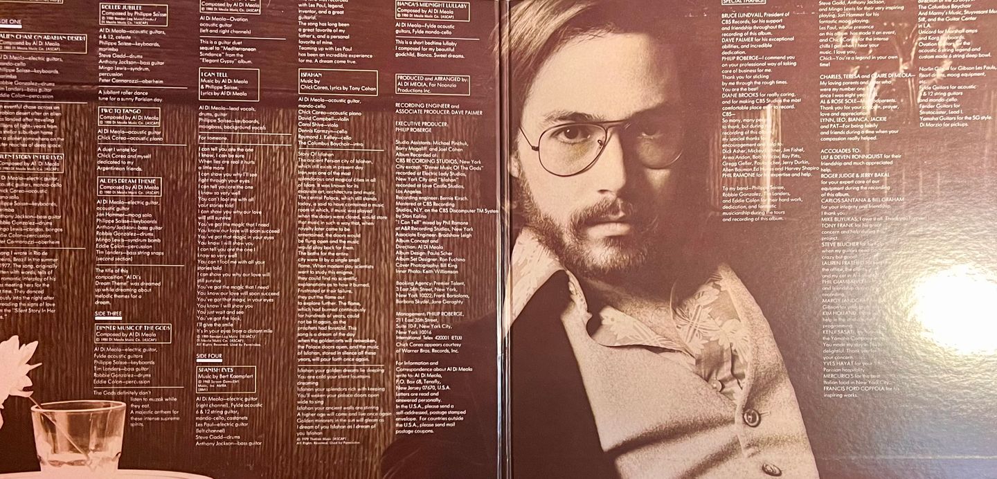 Al Di Meola - Splendido Hotel [2x Vinyl LP - 1st Japan Press - 1980 - CBS 40AP 1891~2 - Mint, Gatefold, no Obi. with Insert] Jazz Rock | CBS/Sony (40AP 1891~2) - 3