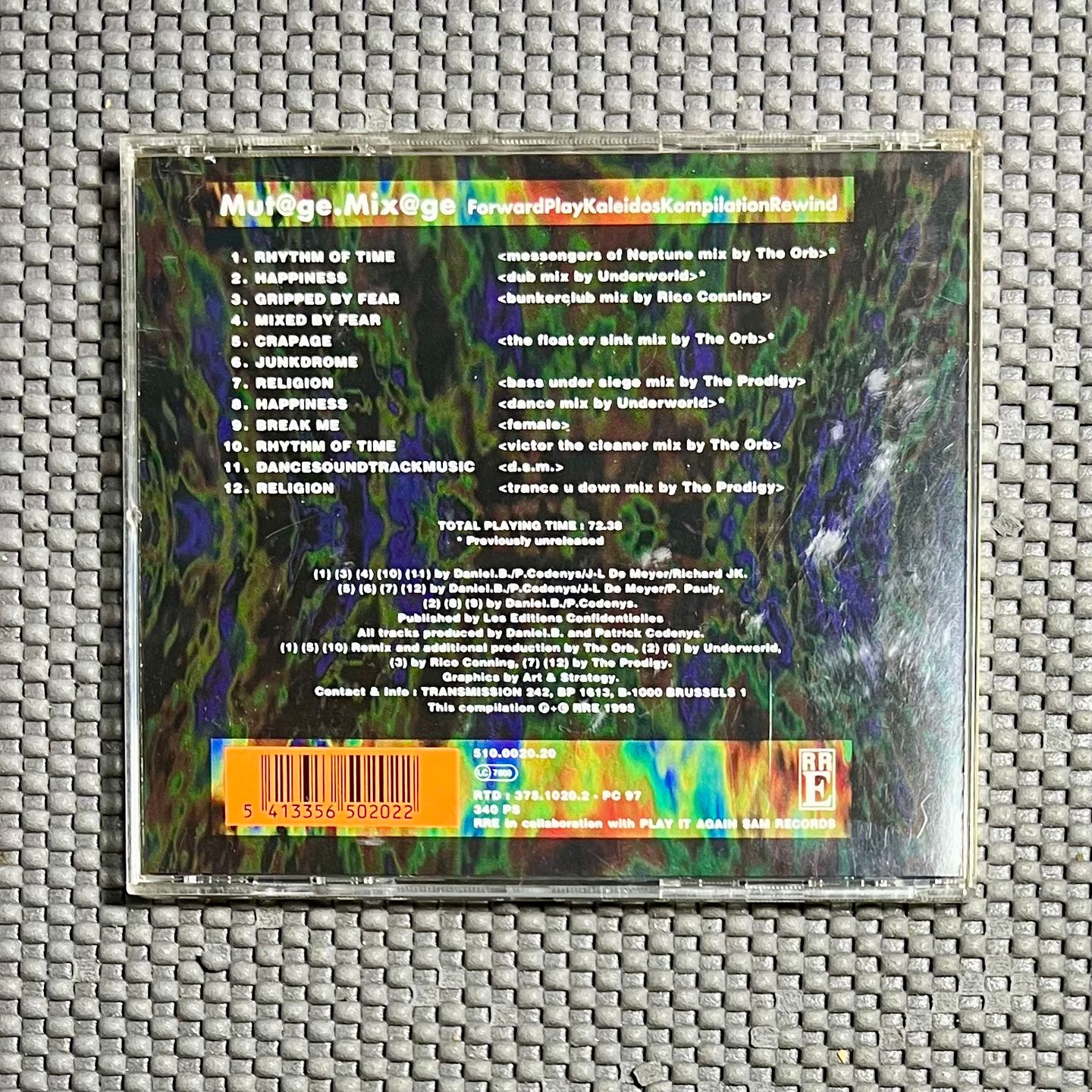 Front 242 - Mut@ge.Mix@ge [CD - 1st Ed. - 1995 - Belgium - RRE 20 CD - EX/EX] Techno Ambient | Red Rhino Europe (RRE 20 CD) - 2