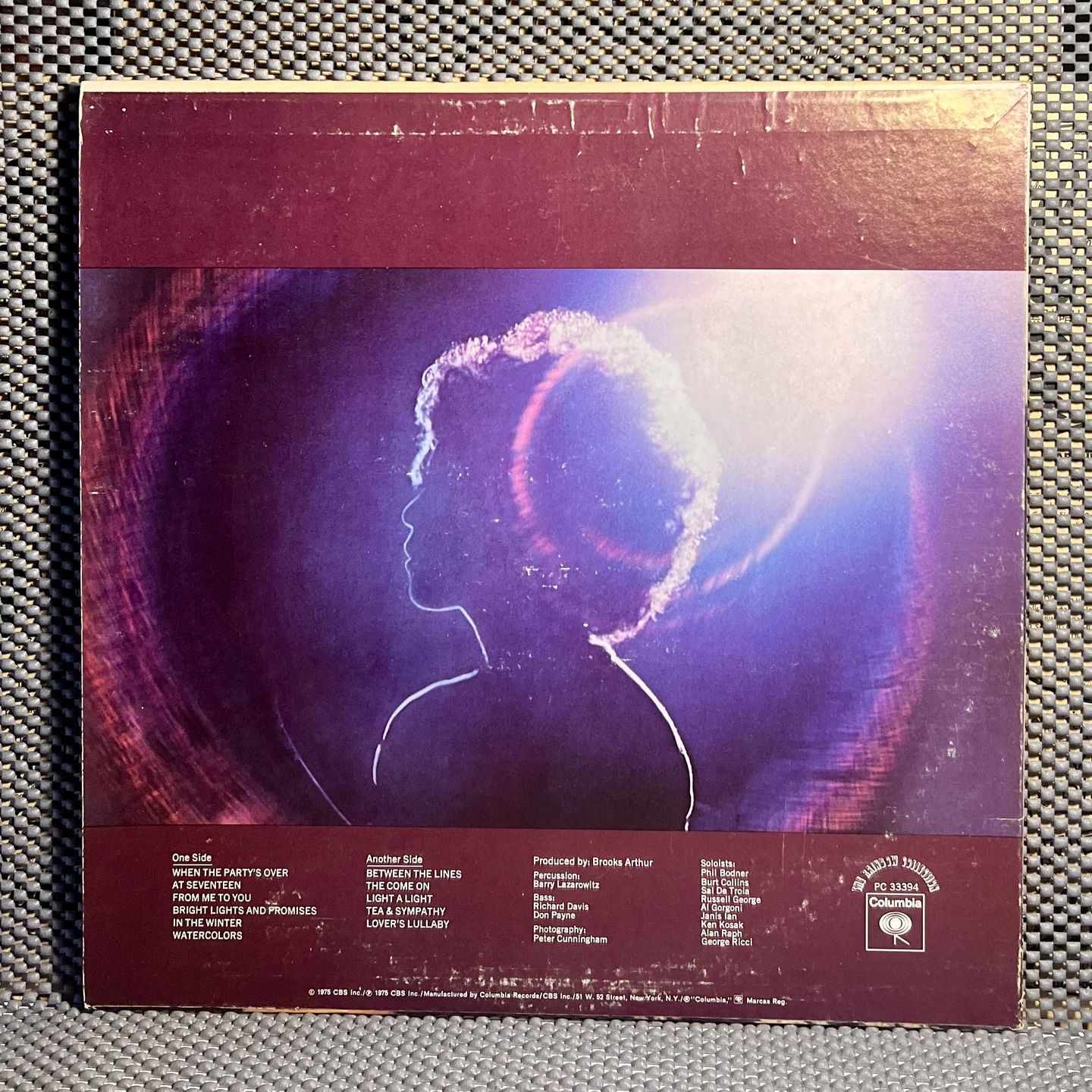 Janis Ian - Between The Lines [LP - 1st US Press - 1975 - VG+/VG+] | Columbia (PC 33394) - 3