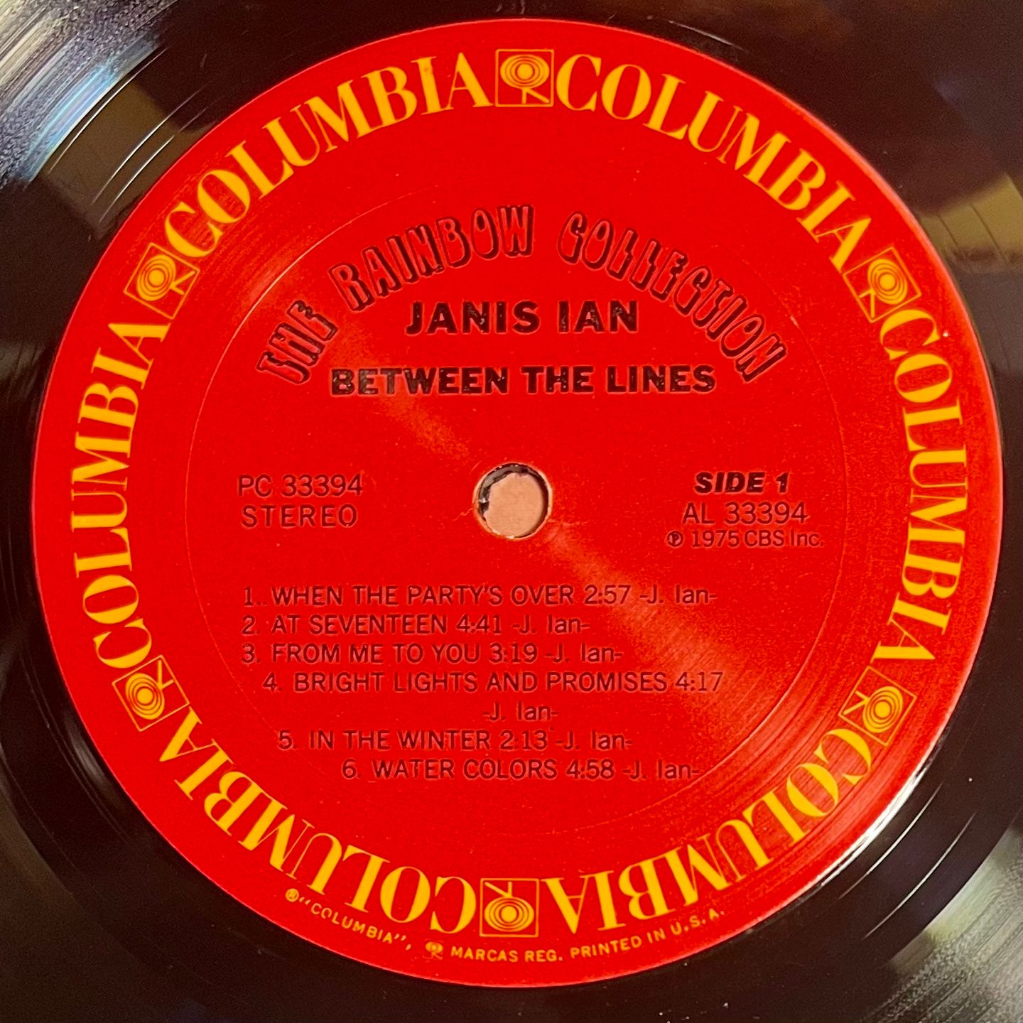 Janis Ian - Between The Lines [LP - 1st US Press - 1975 - VG+/VG+] | Columbia (PC 33394) - 4