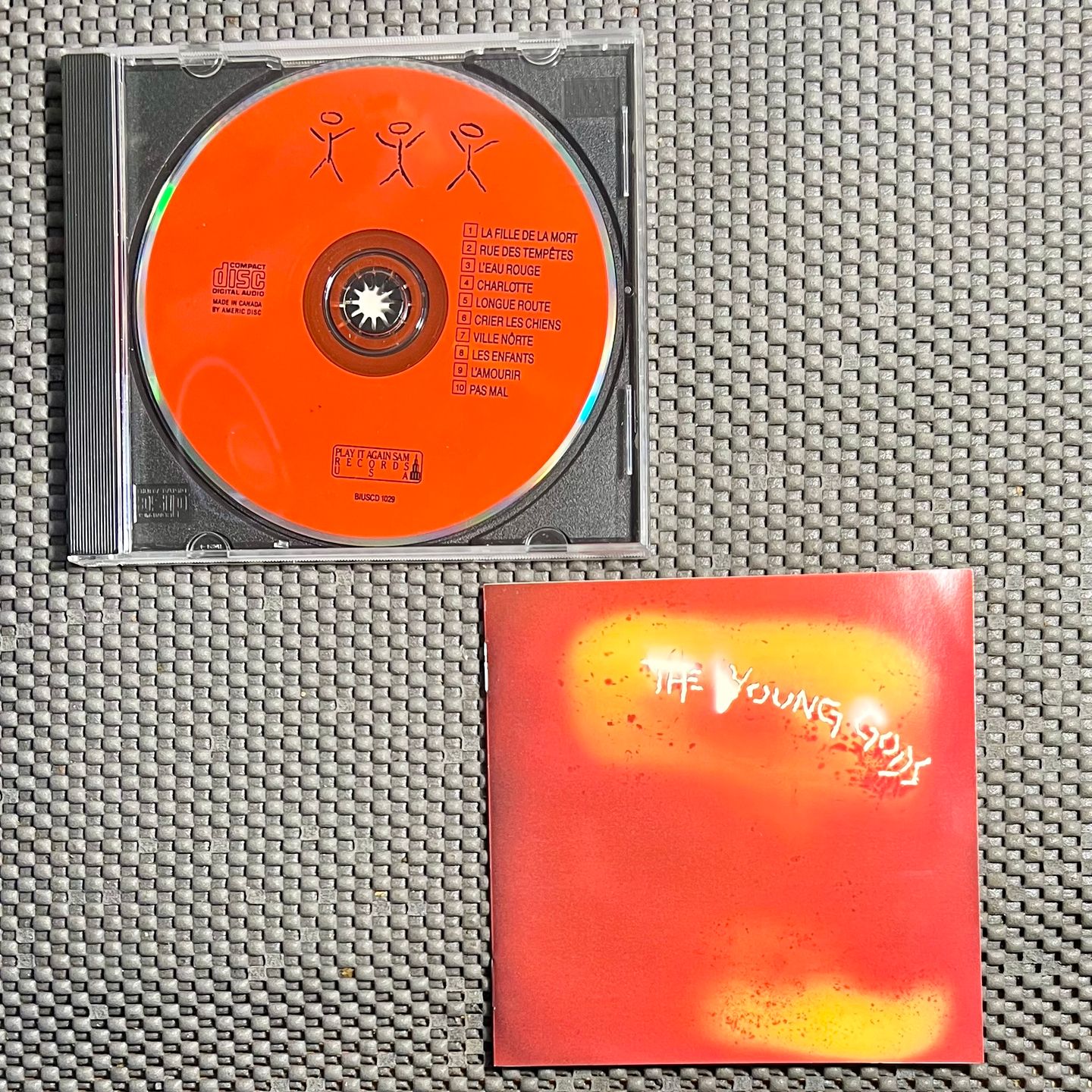 The Young Gods - L'Eau Rouge - Red Water [CD - 1st US Ed. 1989 - BIUSCD 1029 - Mint/Mint] Industrial | Play It Again Sam Records USA (BIUSCD 1029) - 3