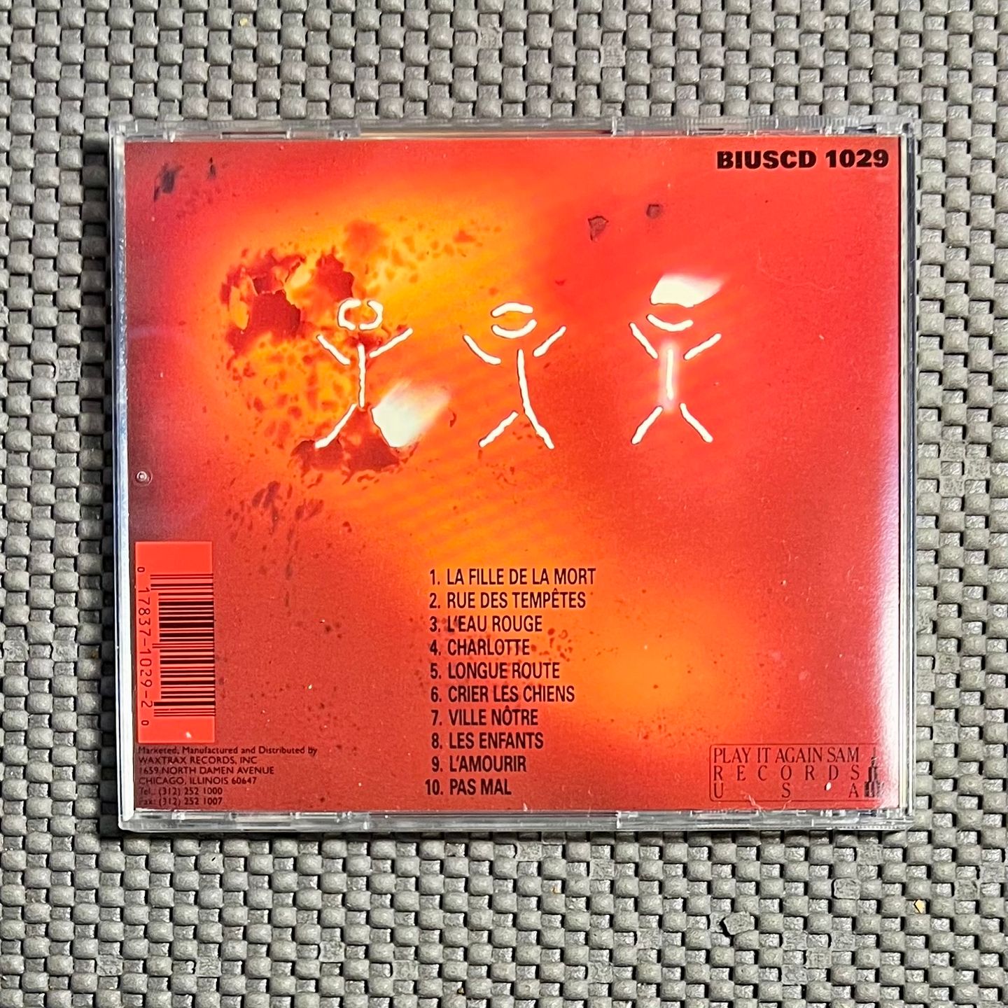 The Young Gods - L'Eau Rouge - Red Water [CD - 1st US Ed. 1989 - BIUSCD 1029 - Mint/Mint] Industrial | Play It Again Sam Records USA (BIUSCD 1029) - 2