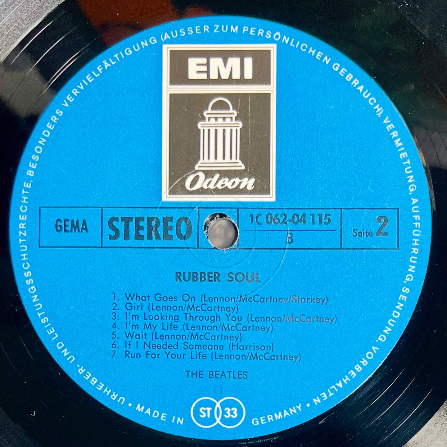 The Beatles - Rubber Soul | Odeon (1C 062-04 115) - 5