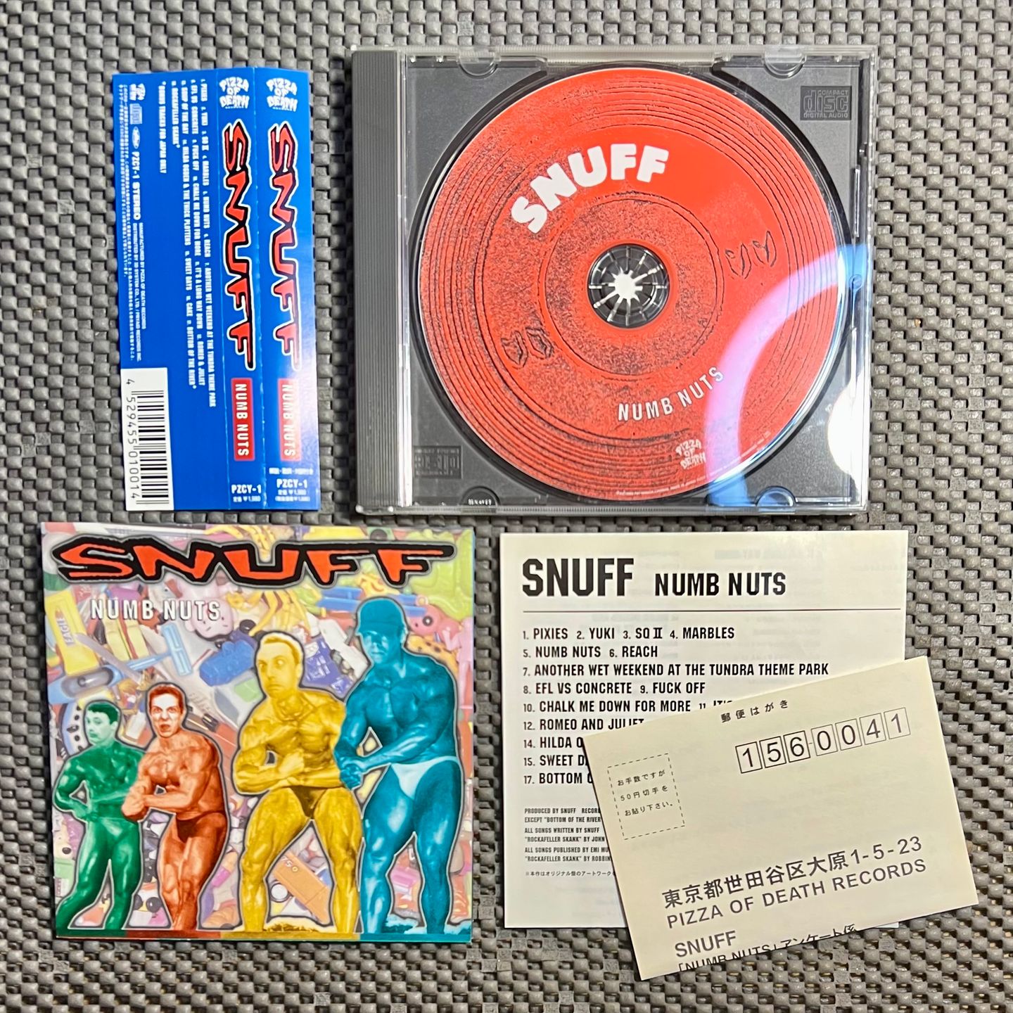 Snuff - Numb Nuts [CD - 1st Japan Ed; - 2000 - Pizza Of Death PZCY-1 - Mint with Obi & Insert] Punk | Pizza Of Death Records (PZCY-1) - 3
