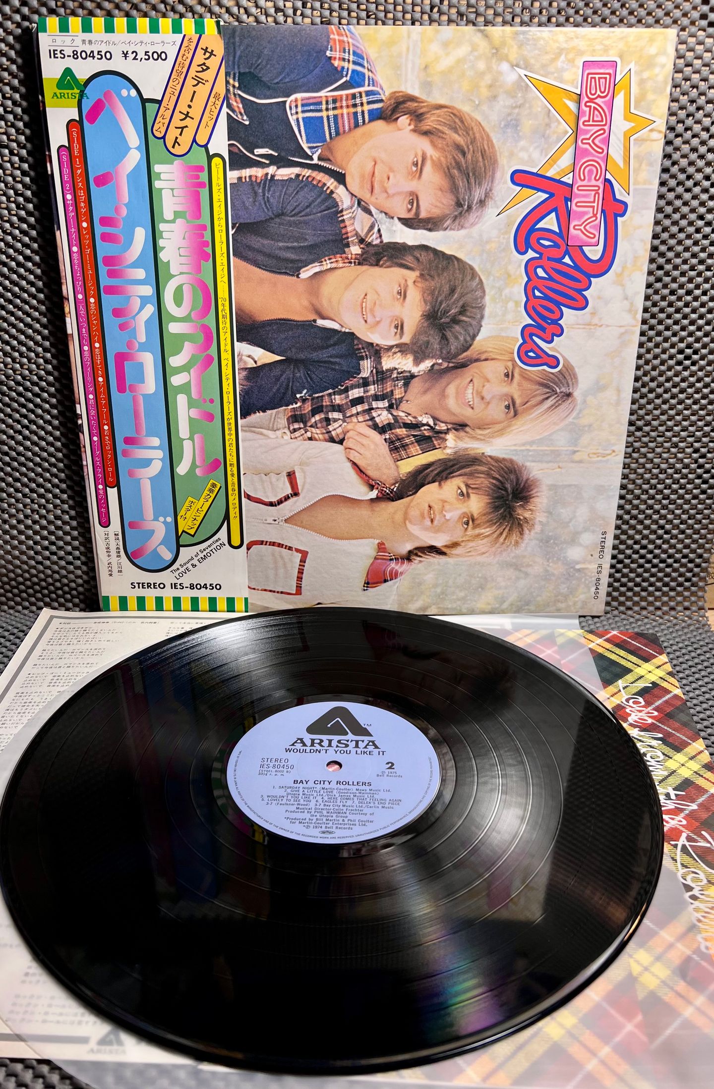Bay City Rollers - Wouldn't You Like It? [Vinyl LP - 1st Japan Press - 1975 - IES-80450 - Mint/NM with Obi & Insert] Bubble Gum | Arista (IES-80450) - 2