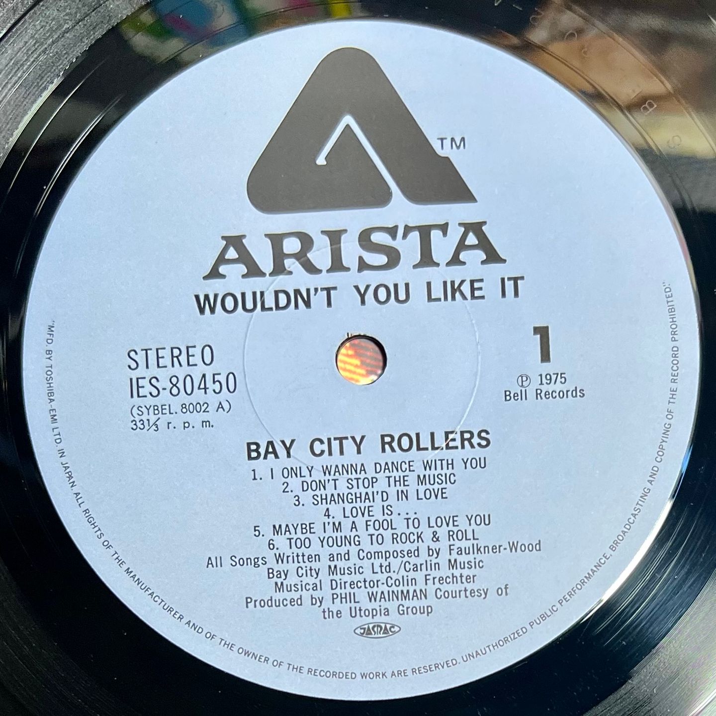 Bay City Rollers - Wouldn't You Like It? [Vinyl LP - 1st Japan Press - 1975 - IES-80450 - Mint/NM with Obi & Insert] Bubble Gum | Arista (IES-80450) - 5