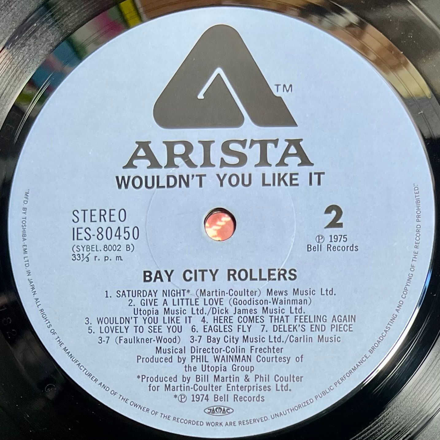 Bay City Rollers - Wouldn't You Like It? [Vinyl LP - 1st Japan Press - 1975 - IES-80450 - Mint/NM with Obi & Insert] Bubble Gum | Arista (IES-80450) - 6