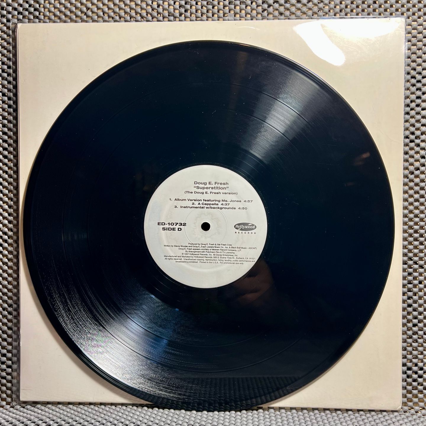 Doug E. Fresh / Jade - Superstition / Keep On Risin' [Vinyl EP 12" - 1st US Press - Promo Copy - 1997 - ED-10732 - Ex/NM] | Hollywood Records (ED-10732) - 3