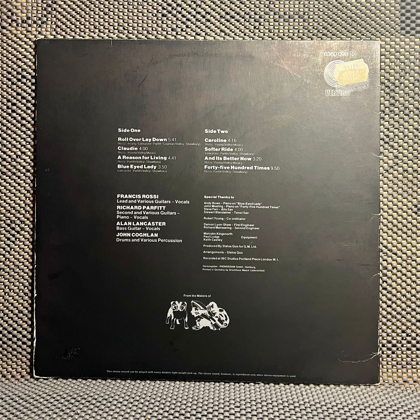 Status Quo - Hello!  [Vinyl LP - German Press - Reissue 70's - Vertigo 6360 098 - NM/VG+] Rock | Vertigo (6360 098) - 5