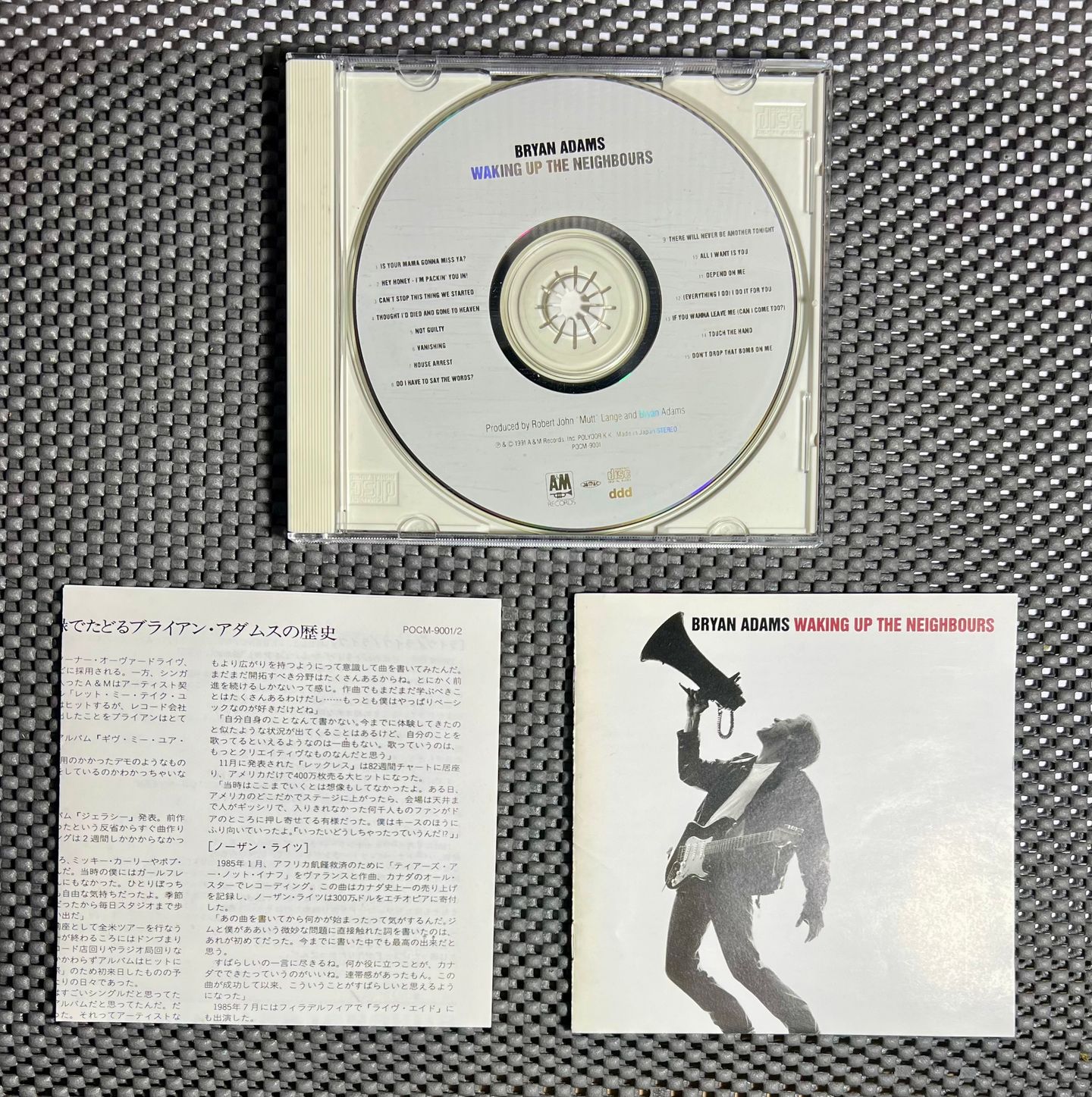 Bryan Adams = Bryan Adams - Waking Up The Neighbours = ウェイキング・アップ・ザ・ネイバーズ | A&M Records (POCM-9001) - 3