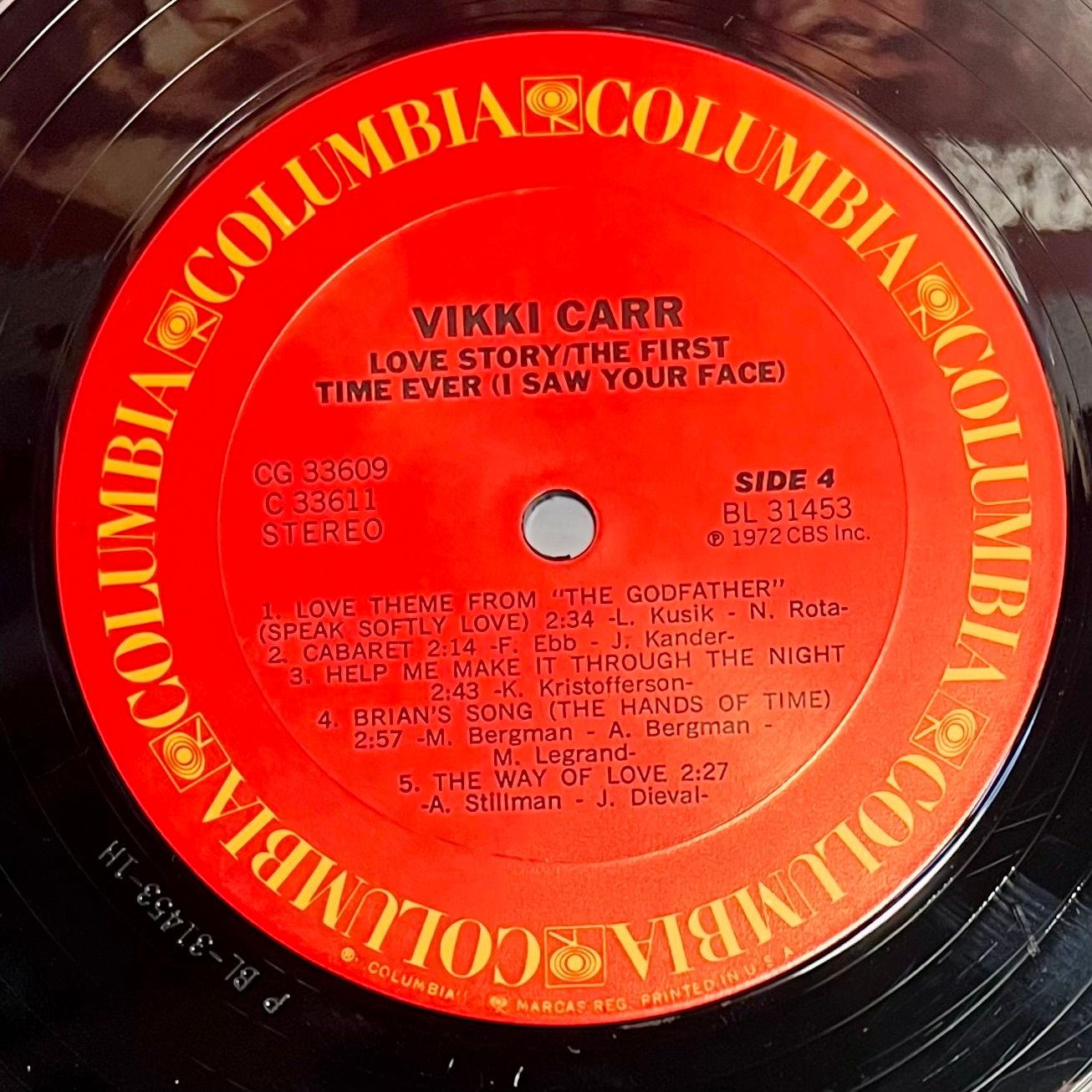 Vikki Carr - Love Story / The First Time Ever [2 x Vinyl LP - 1st US Press - 1976 - CG 33609 - NM/EX] Pop Folk | Columbia (CG 33609) - 5