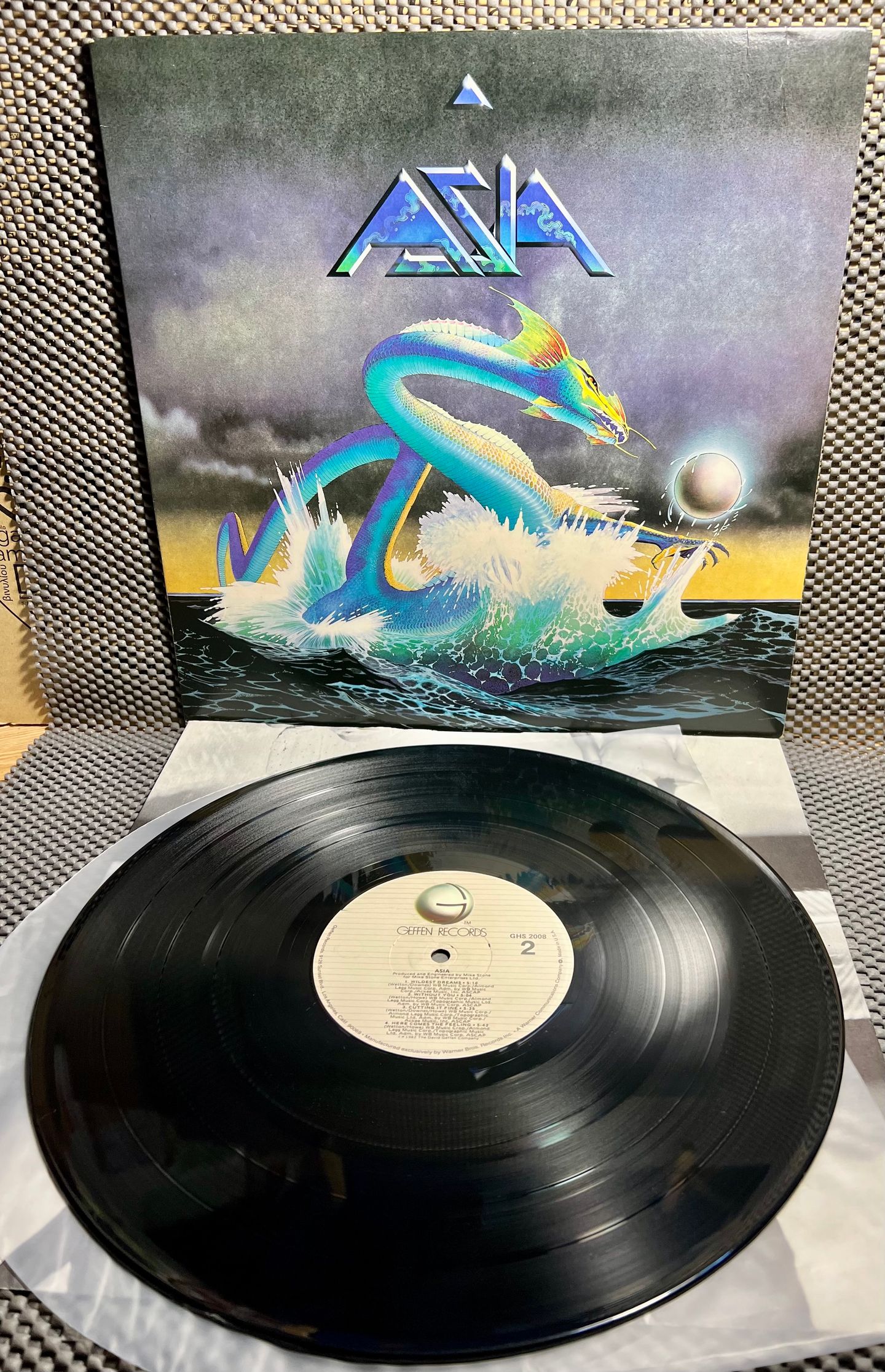 Asia - Asia [Vinyl LP - 1st US Press - 1982 - GHS 2008 - NM/NM] Prog Rock | Geffen Records (GHS 2008) - 2