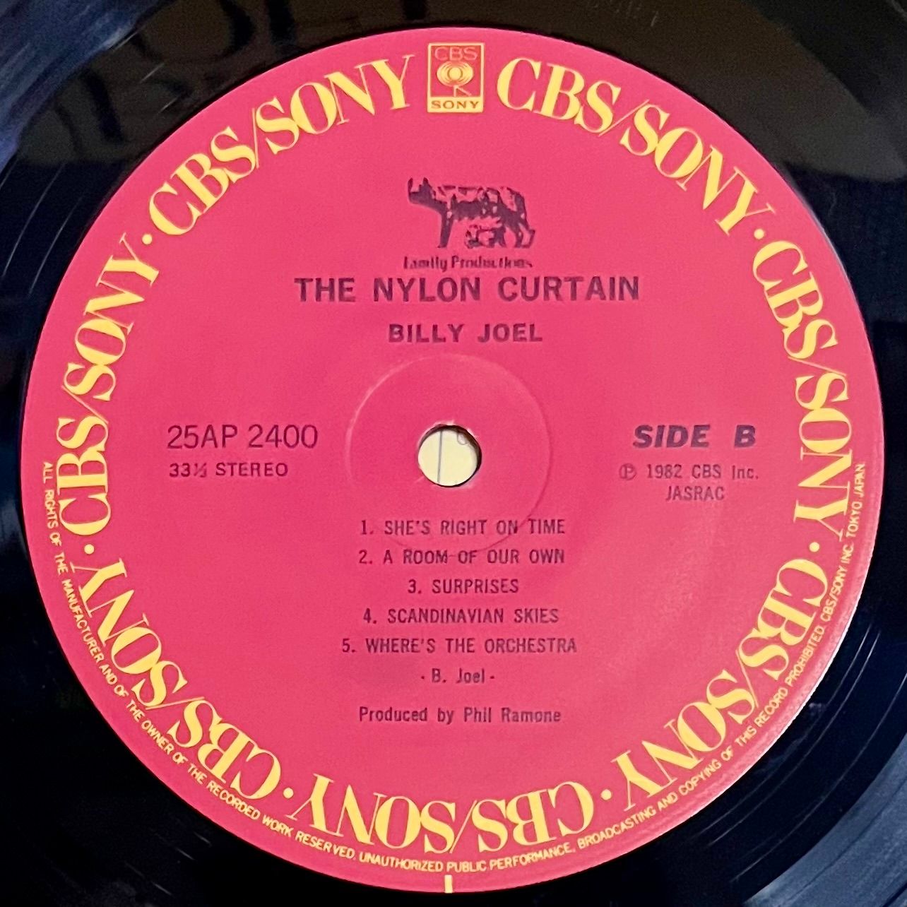 Billy Joel - The Nylon Curtain [Vinyl LP - 1st Japan Press - 1982 - 25AP 2400 - NM/NM] Pop Rock | CBS/Sony (25AP 2400) - 7