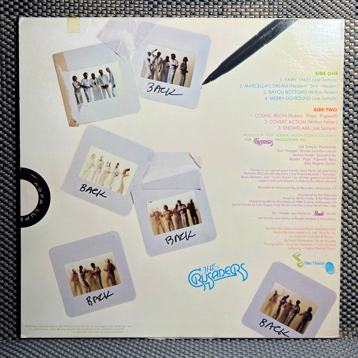 The Crusaders - Images [LP OG US 1978 NM/NM] | ABC Blue Thumb (BA-6030) - 3