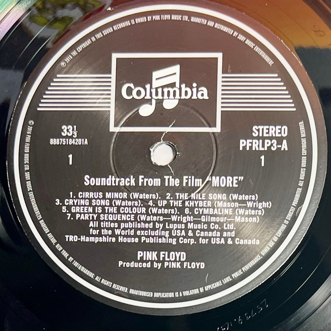 Pink Floyd - Soundtrack From The Film "More" [Vinyl LP - Japan Press Remaster - 2016 - NM/MINT] | Sony Records Int'l (SIJP 13) - 4